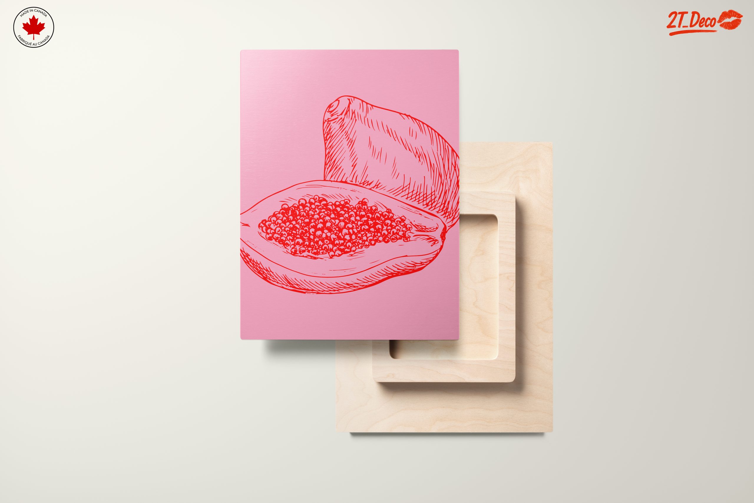 Abstract Papaya Artwork for Modern Spaces - Image 11