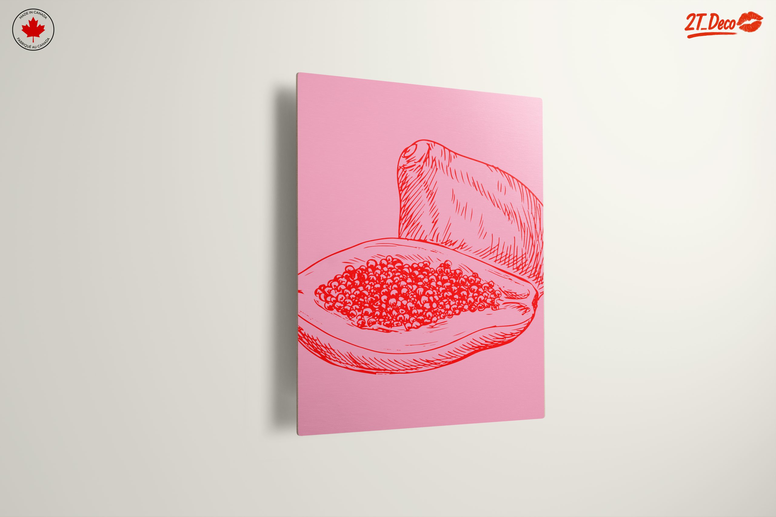 Abstract Papaya Artwork for Modern Spaces - Image 13