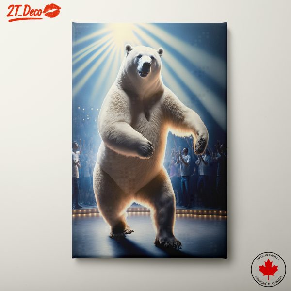 Dancing Polar Bear on Stage