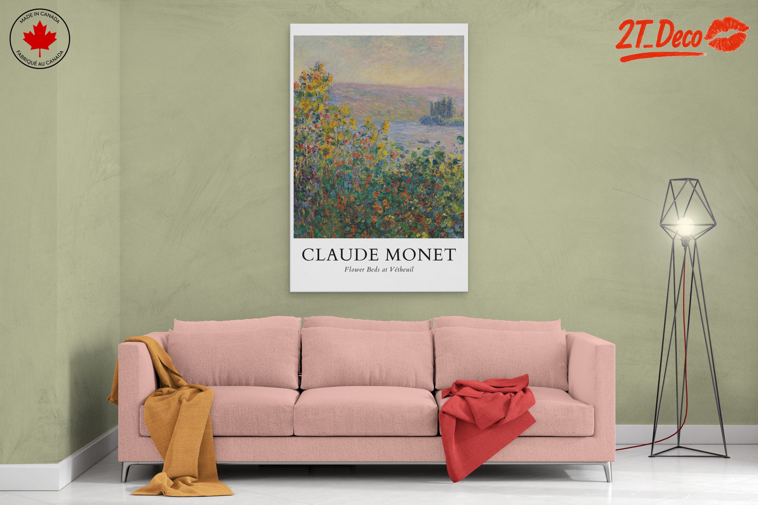 Claude Monet Flower Beds at Vetheuil Art - Image 2