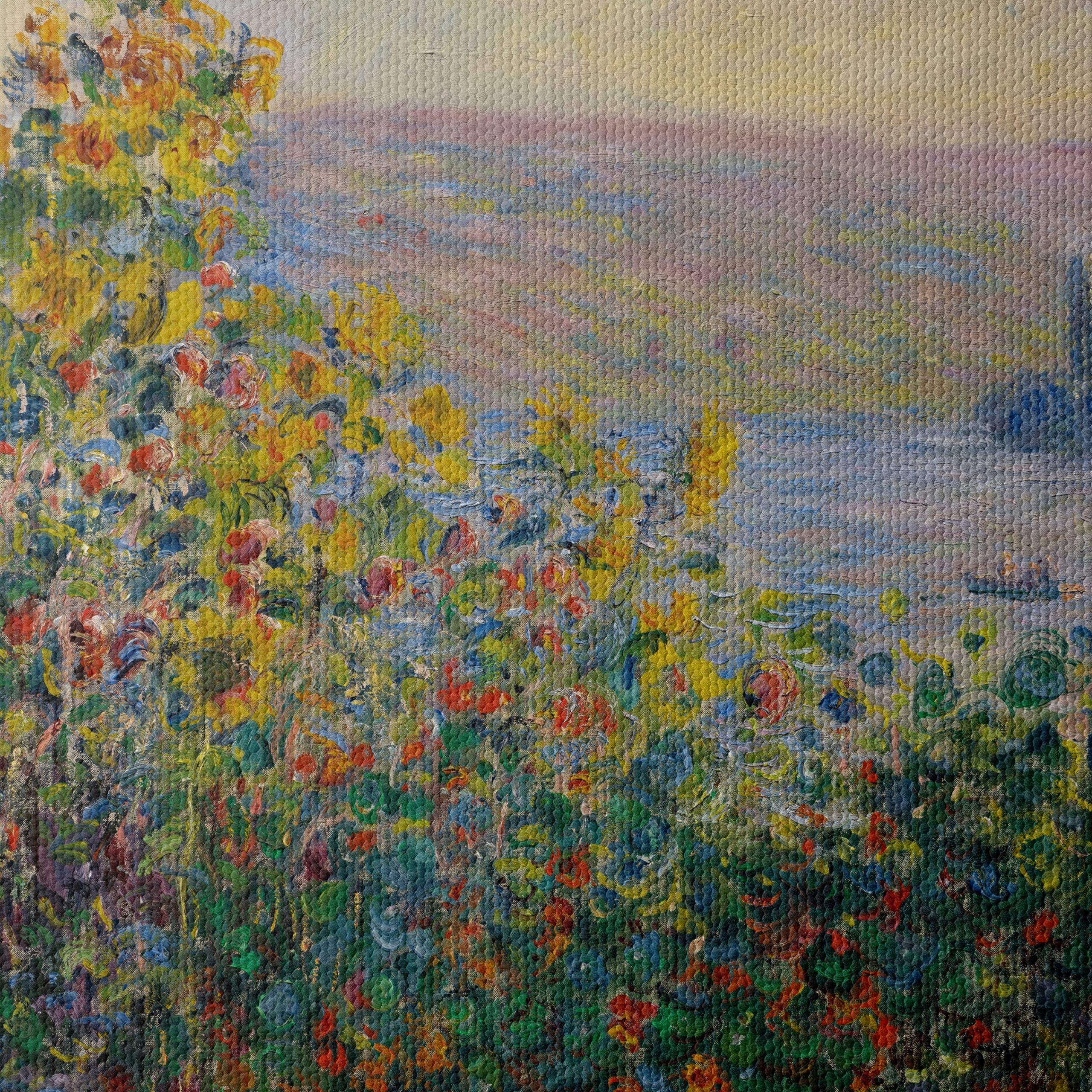Claude Monet Flower Beds at Vetheuil Art - Image 4