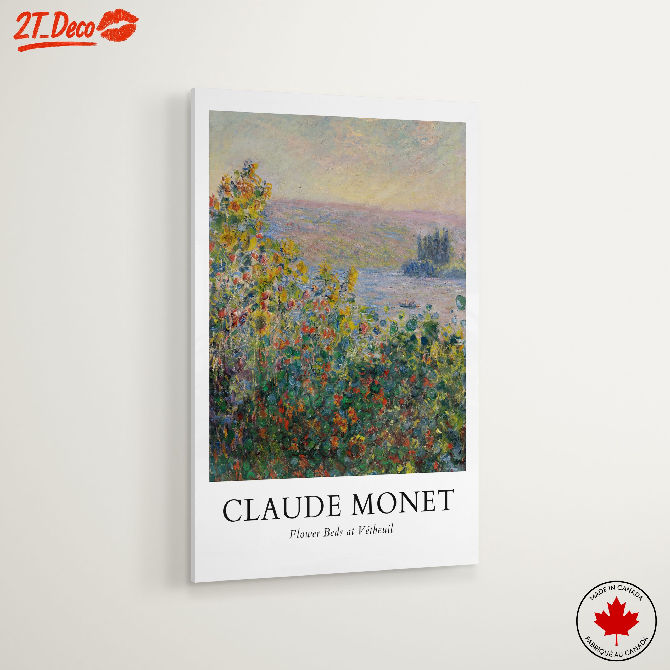 Claude Monet Flower Beds at Vetheuil Art - Image 6