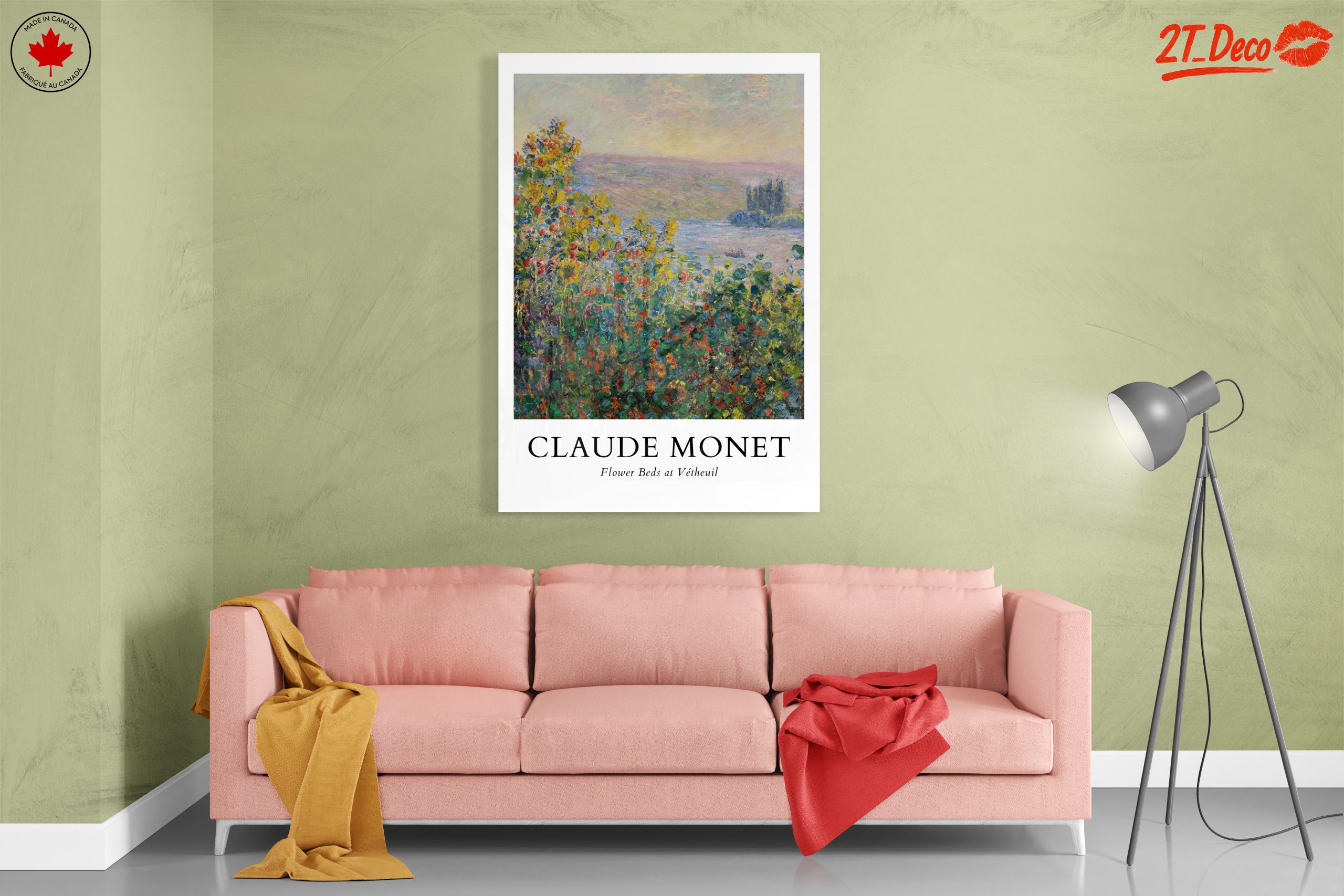 Claude Monet Flower Beds at Vetheuil Art - Image 7