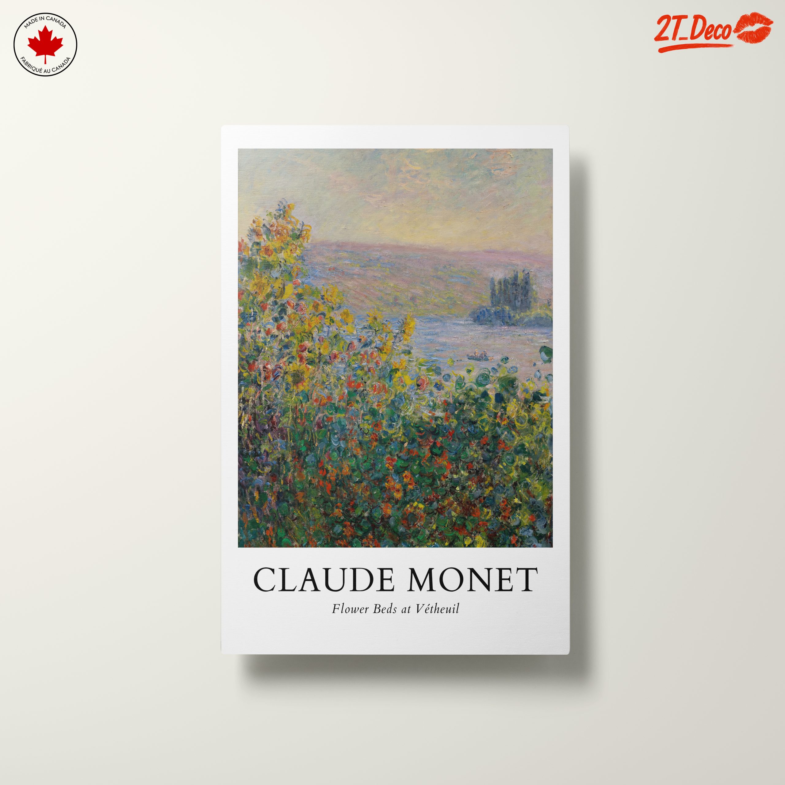 Claude Monet Flower Beds at Vetheuil Art - Image 10