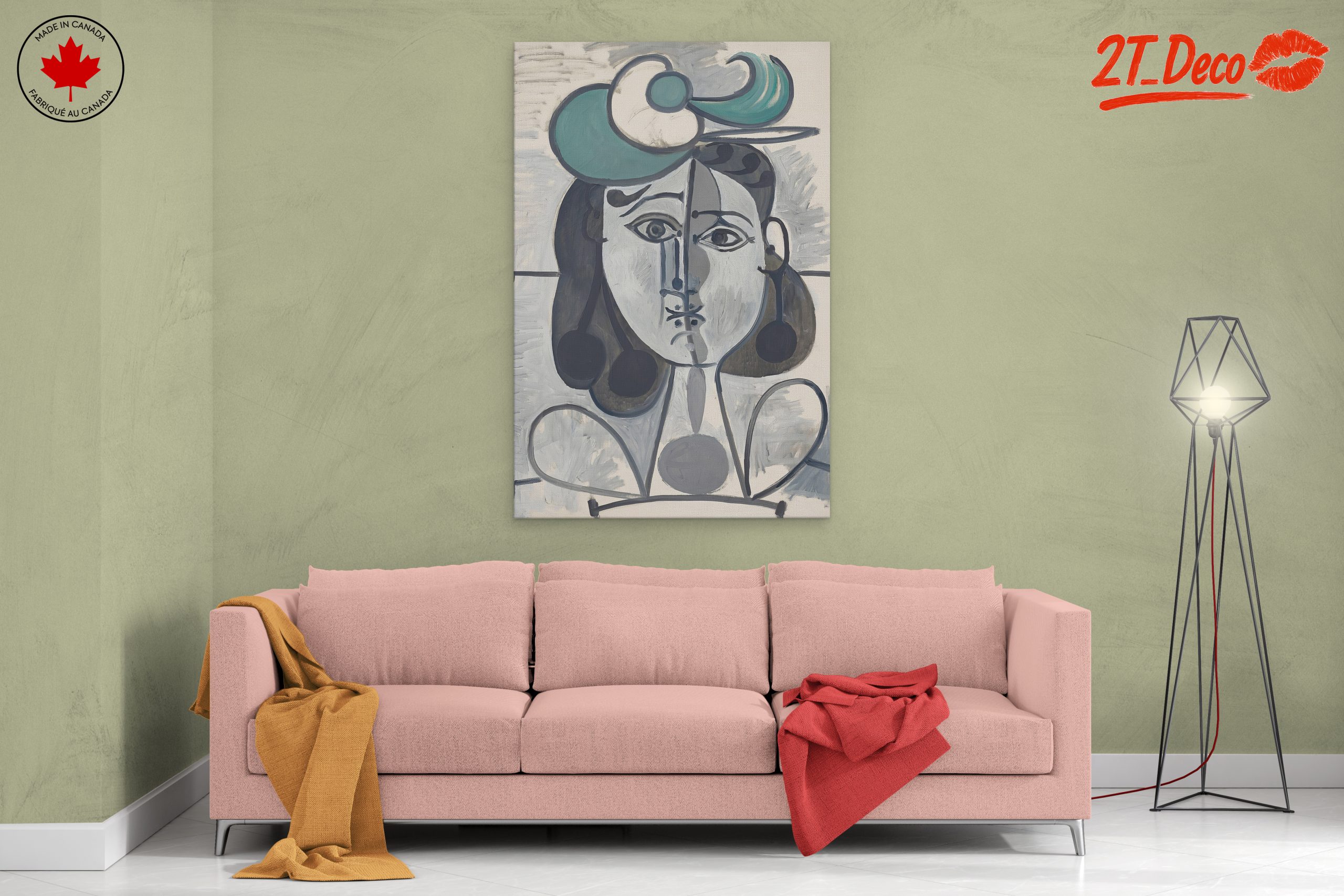 Contemporary Portrait with Bold Colors - Image 2