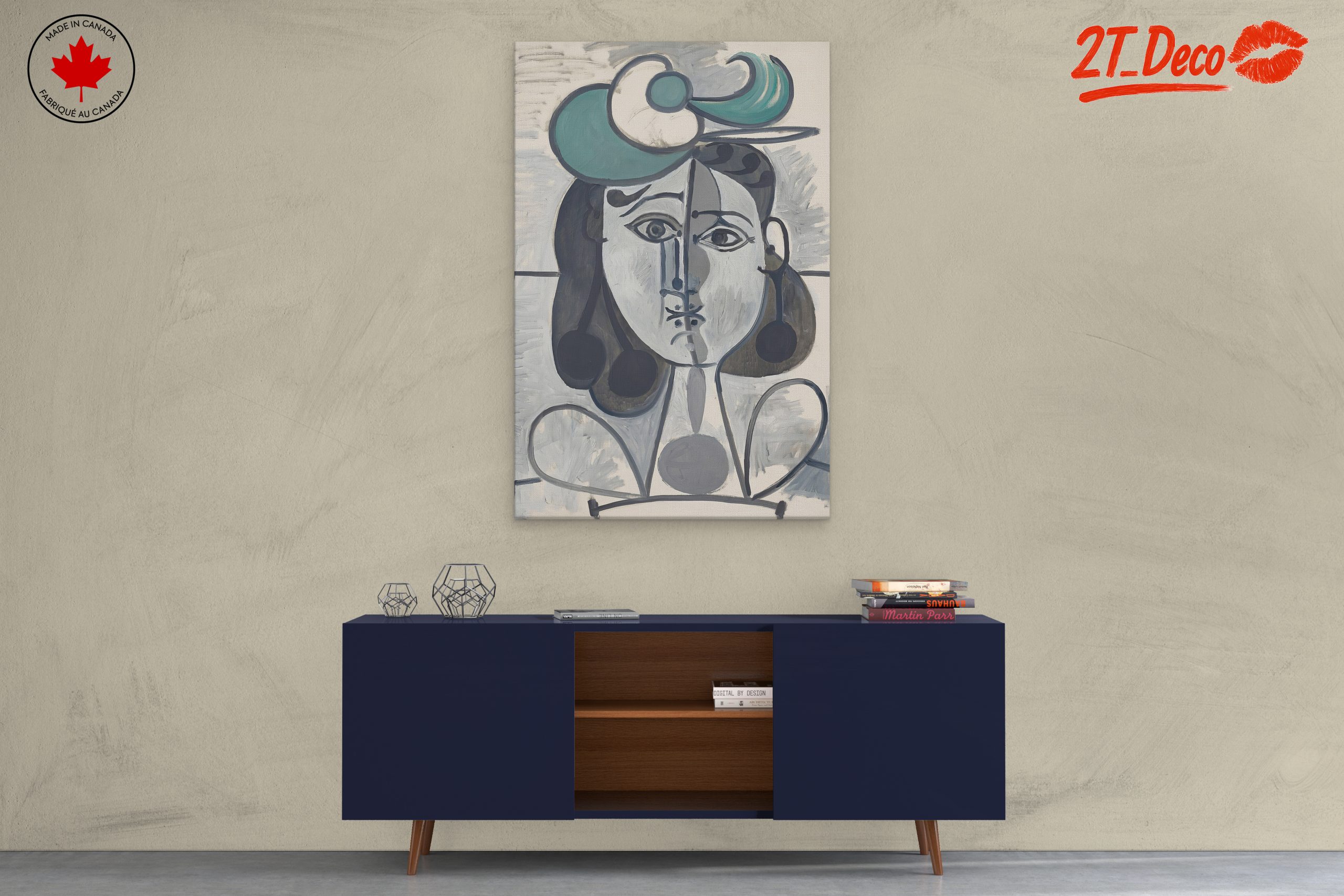 Contemporary Portrait with Bold Colors - Image 3
