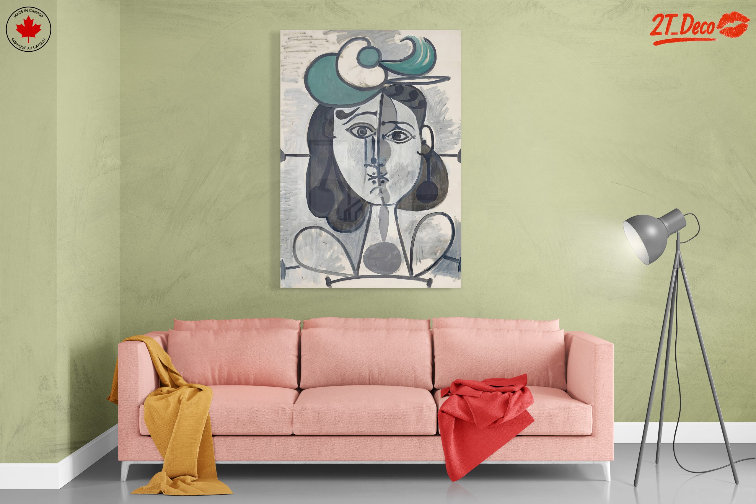 Contemporary Portrait with Bold Colors - Image 7