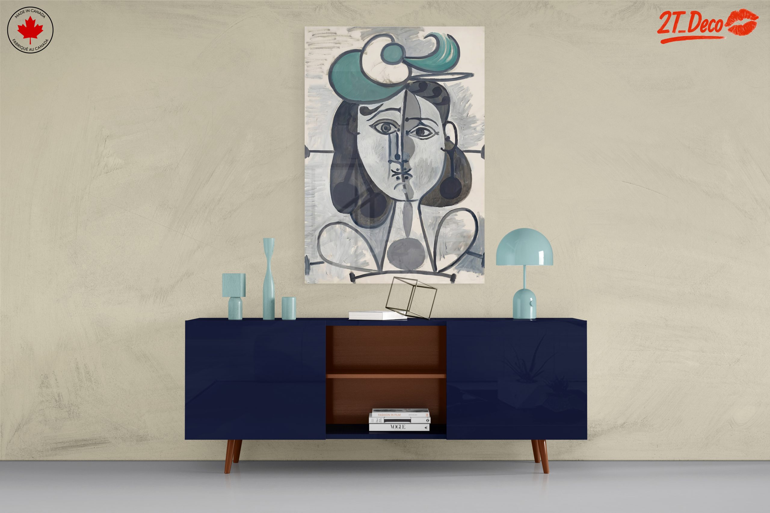 Contemporary Portrait with Bold Colors - Image 8