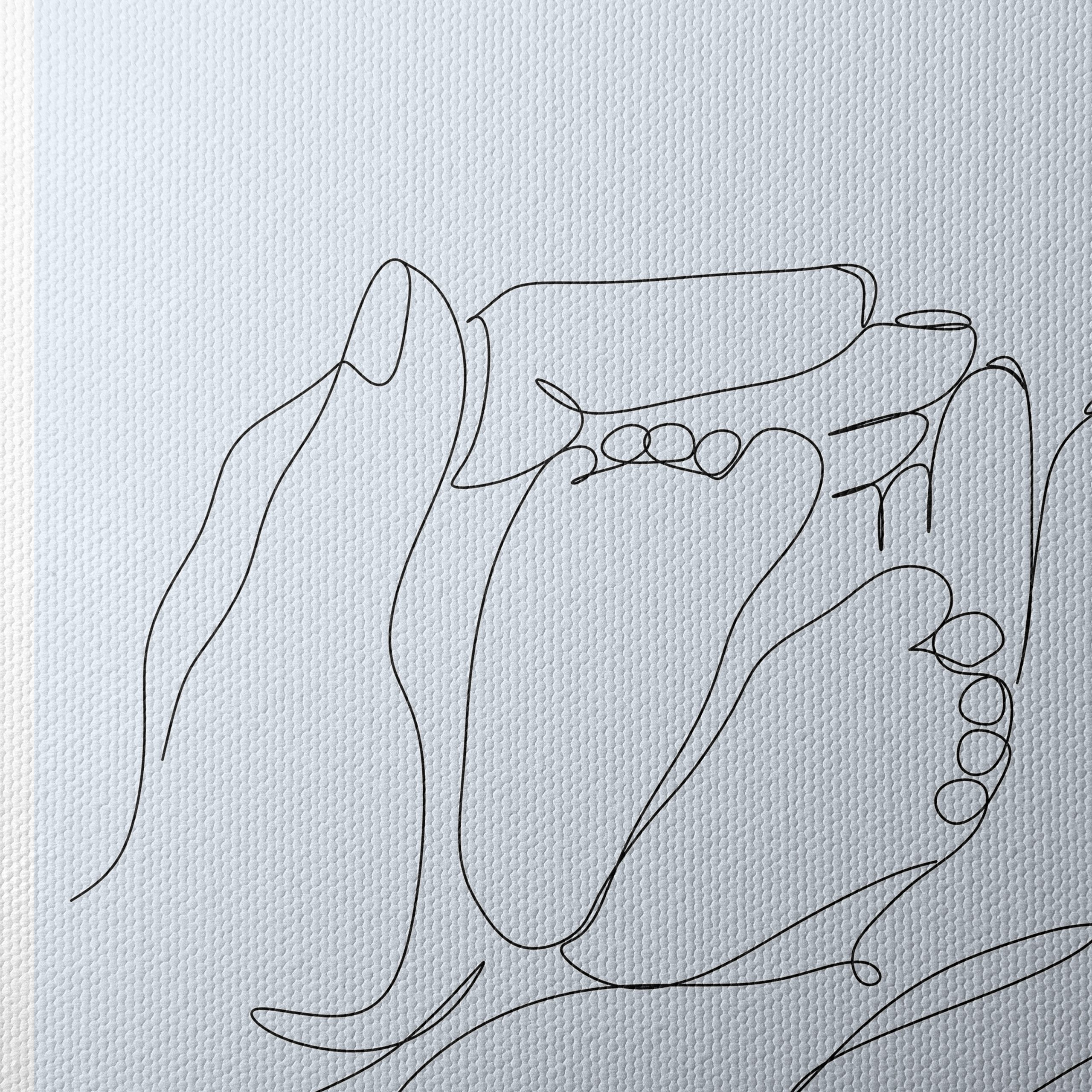 Minimalist Line Art Hands and Feet - Image 4