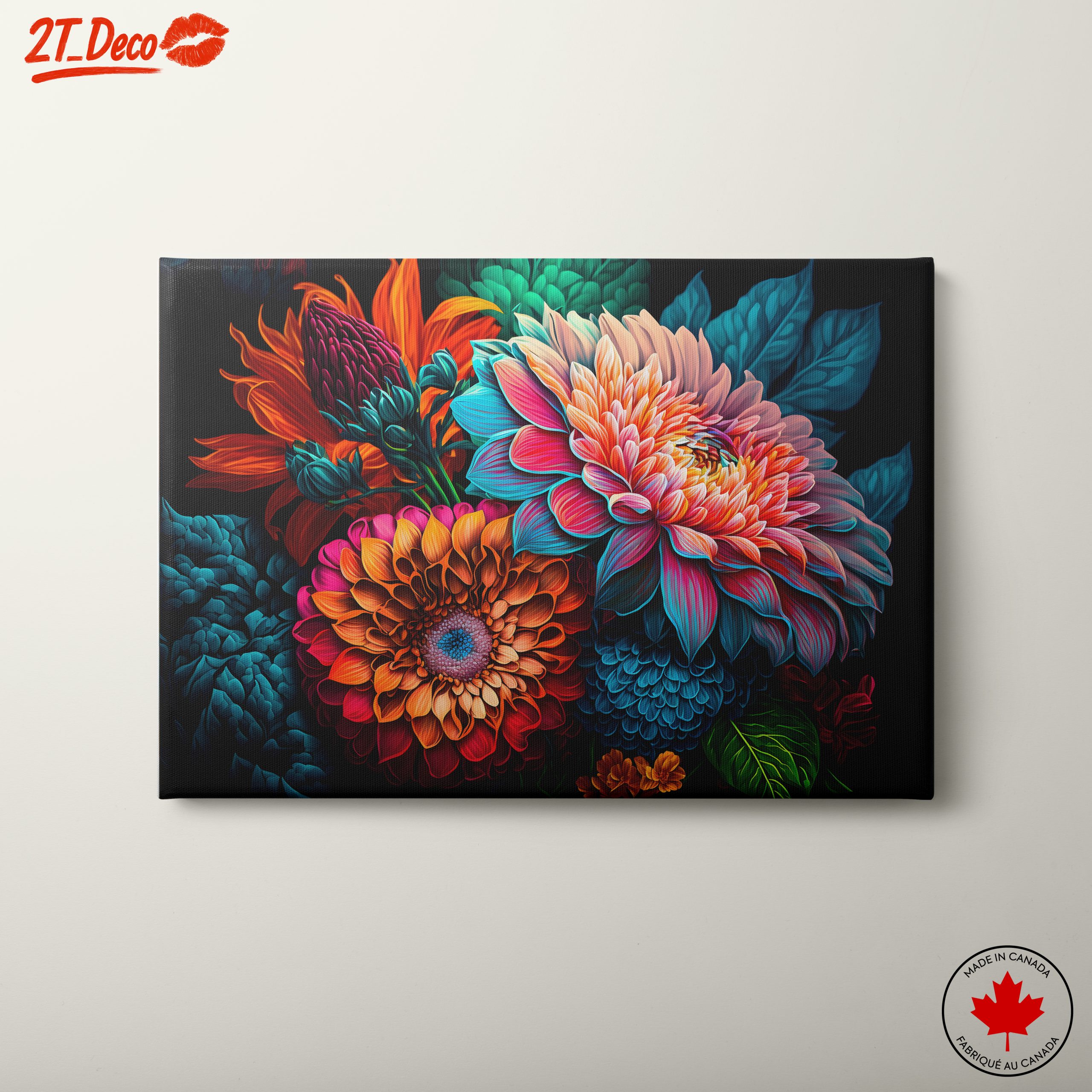 Vibrant Floral Composition Art 3