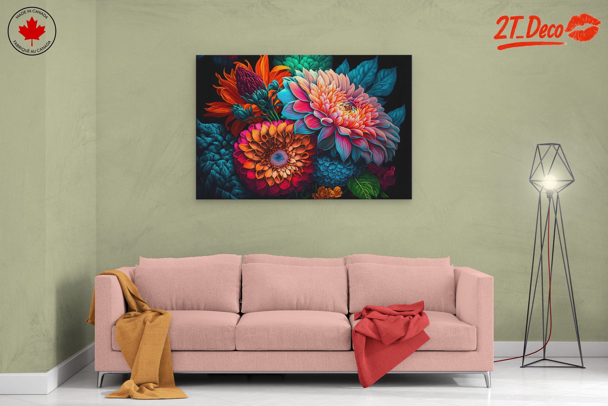 Vibrant Floral Composition Art 3 - Image 2