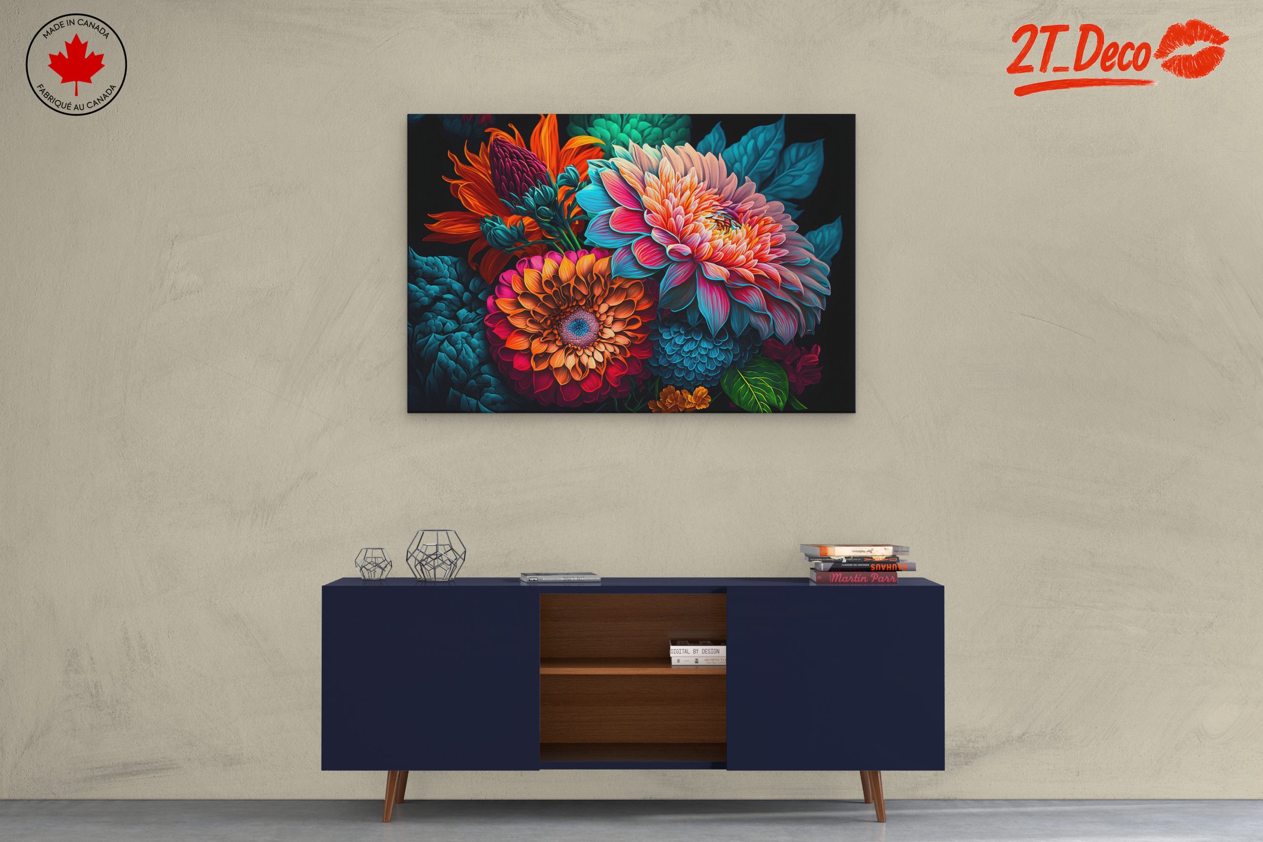 Vibrant Floral Composition Art 3 - Image 3
