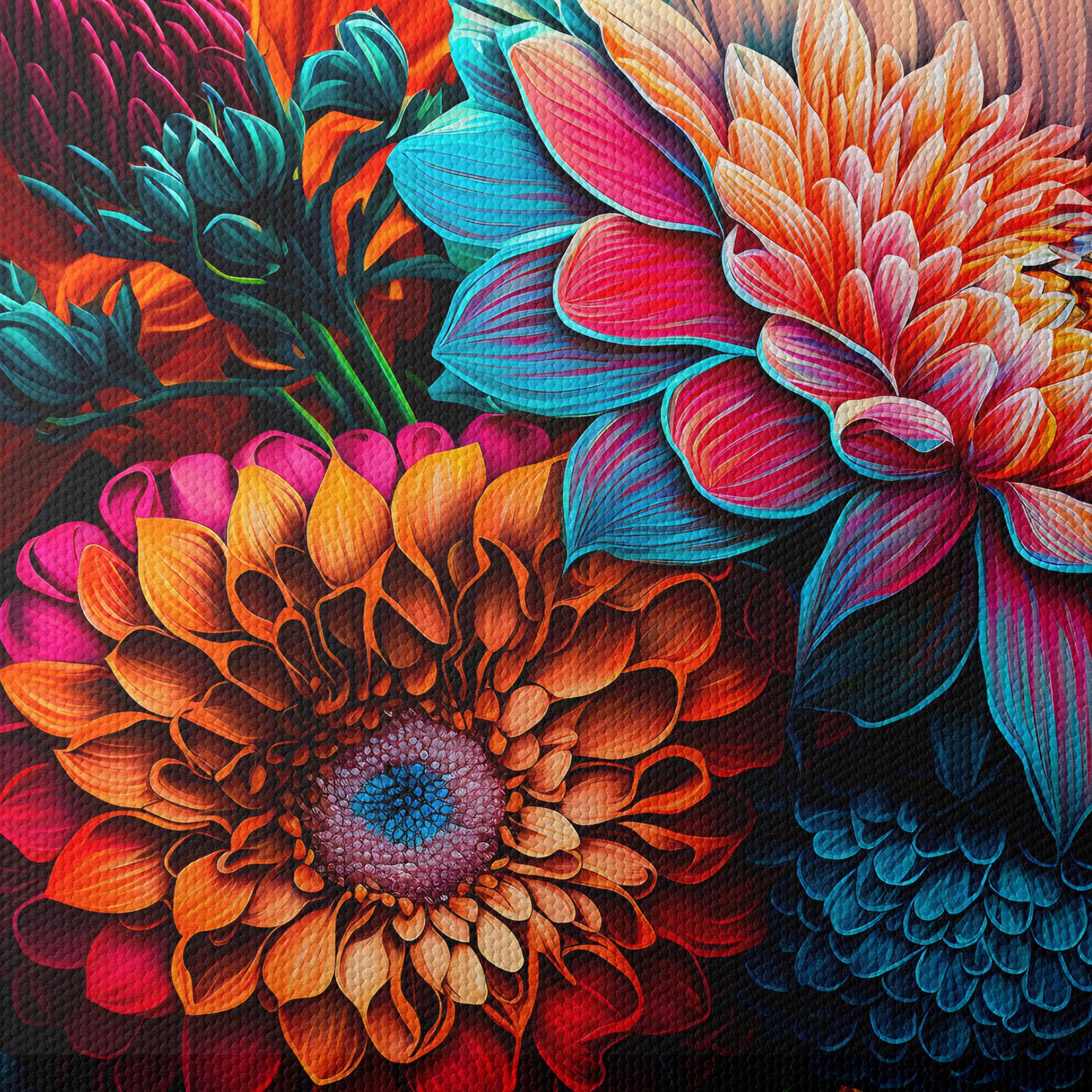 Vibrant Floral Composition Art 3 - Image 4