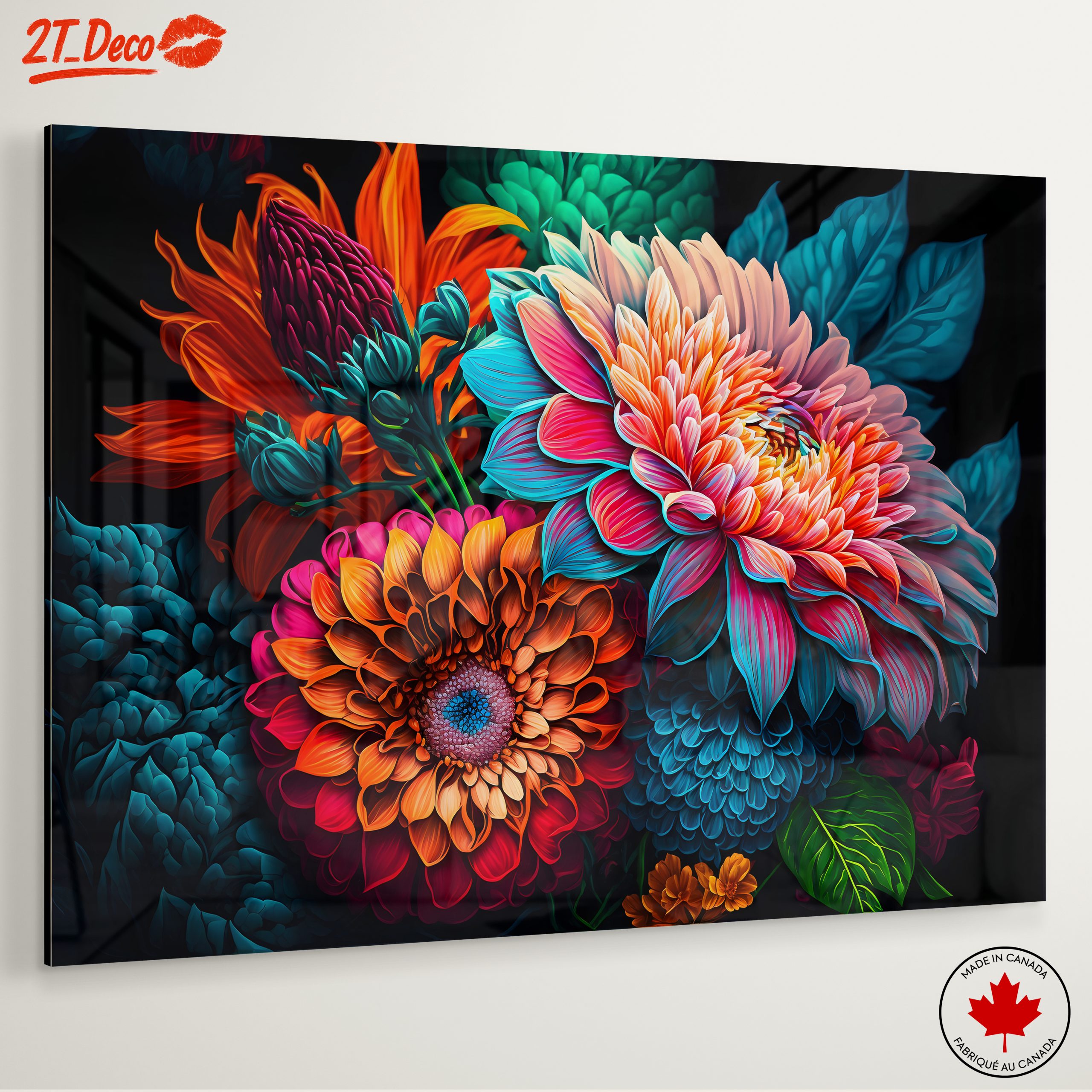 Vibrant Floral Composition Art 3 - Image 6