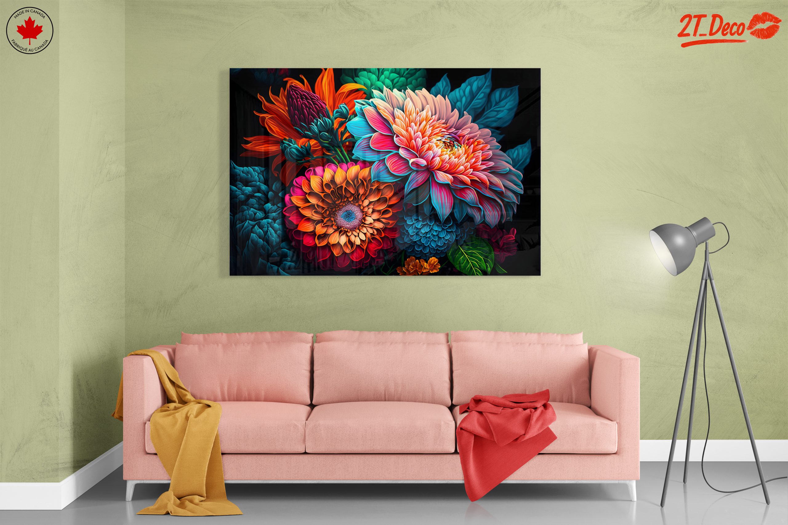 Vibrant Floral Composition Art 3 - Image 7