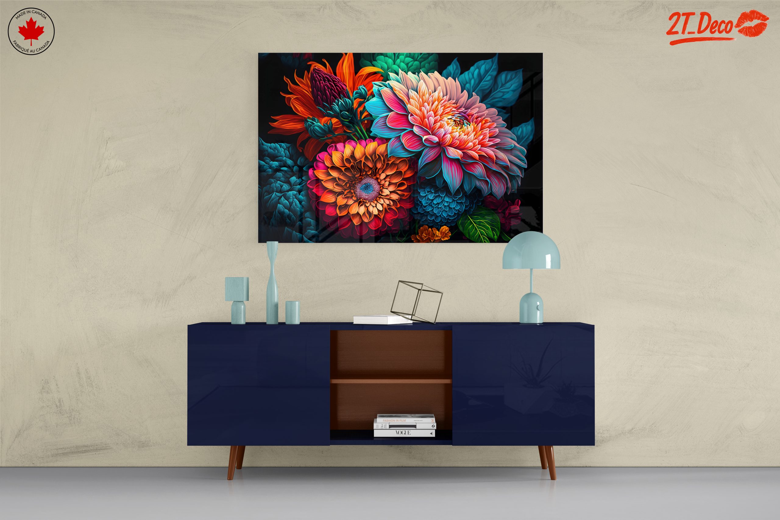 Vibrant Floral Composition Art 3 - Image 8