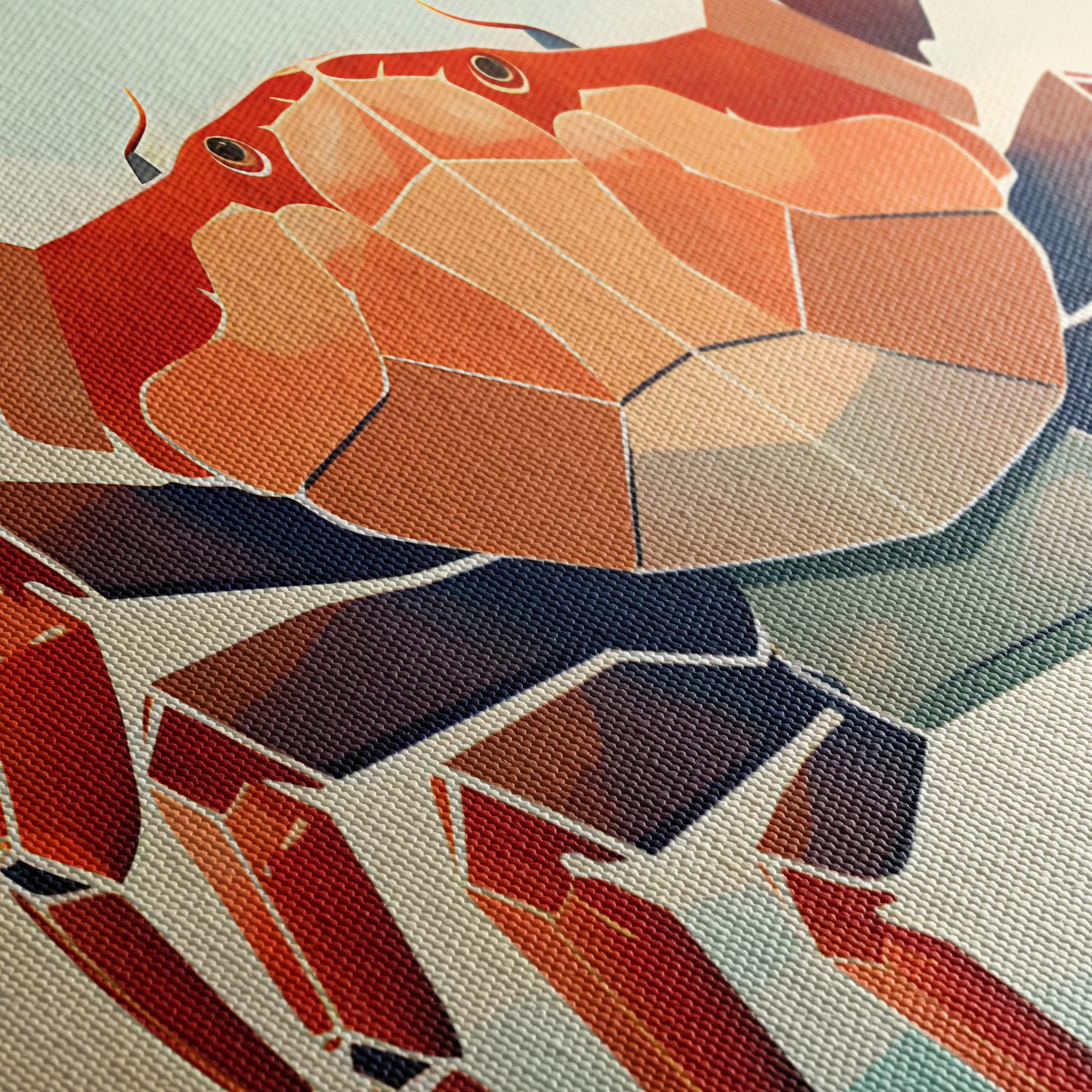 Stylized Crab Abstract Marine Art - Image 5