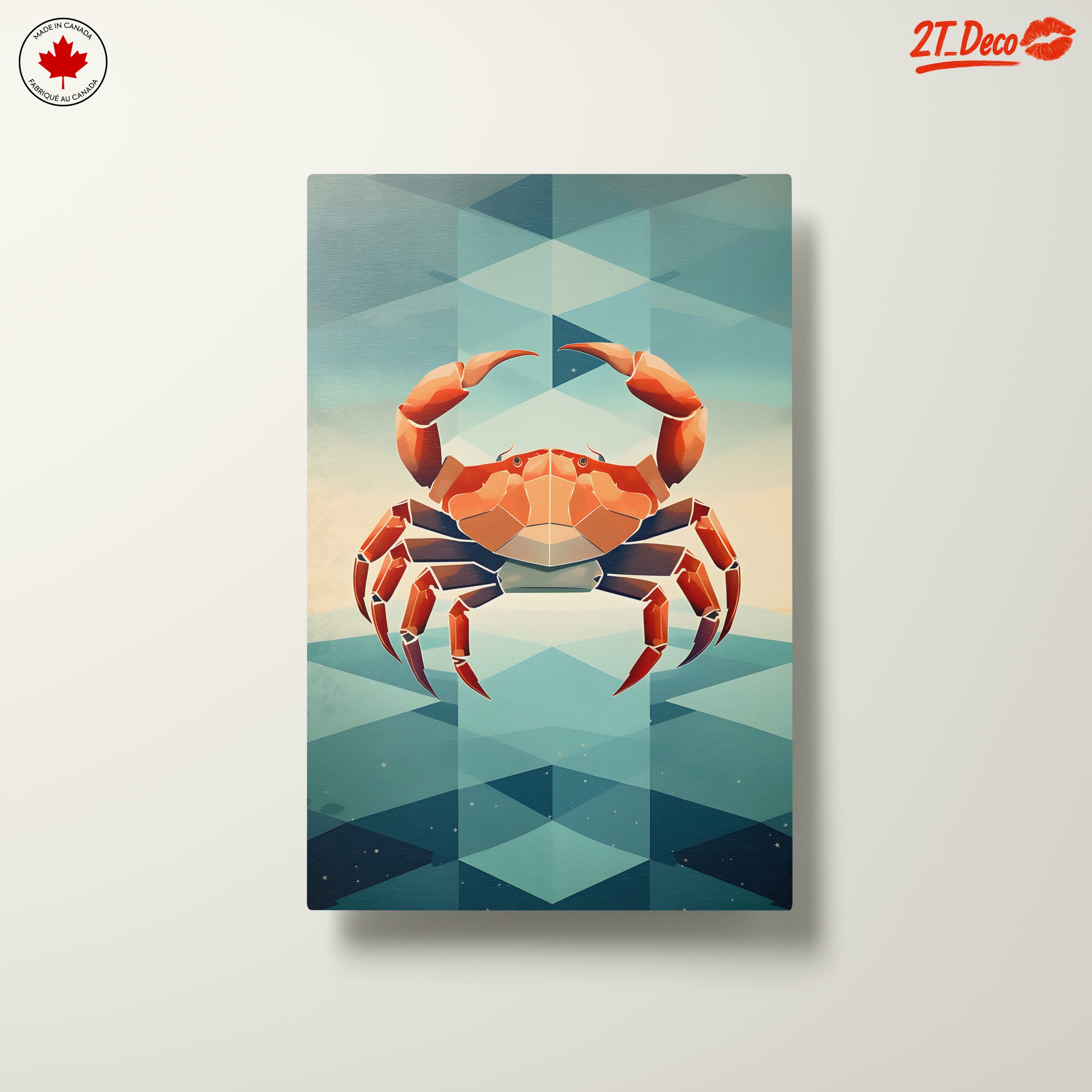 Stylized Crab Abstract Marine Art - Image 10