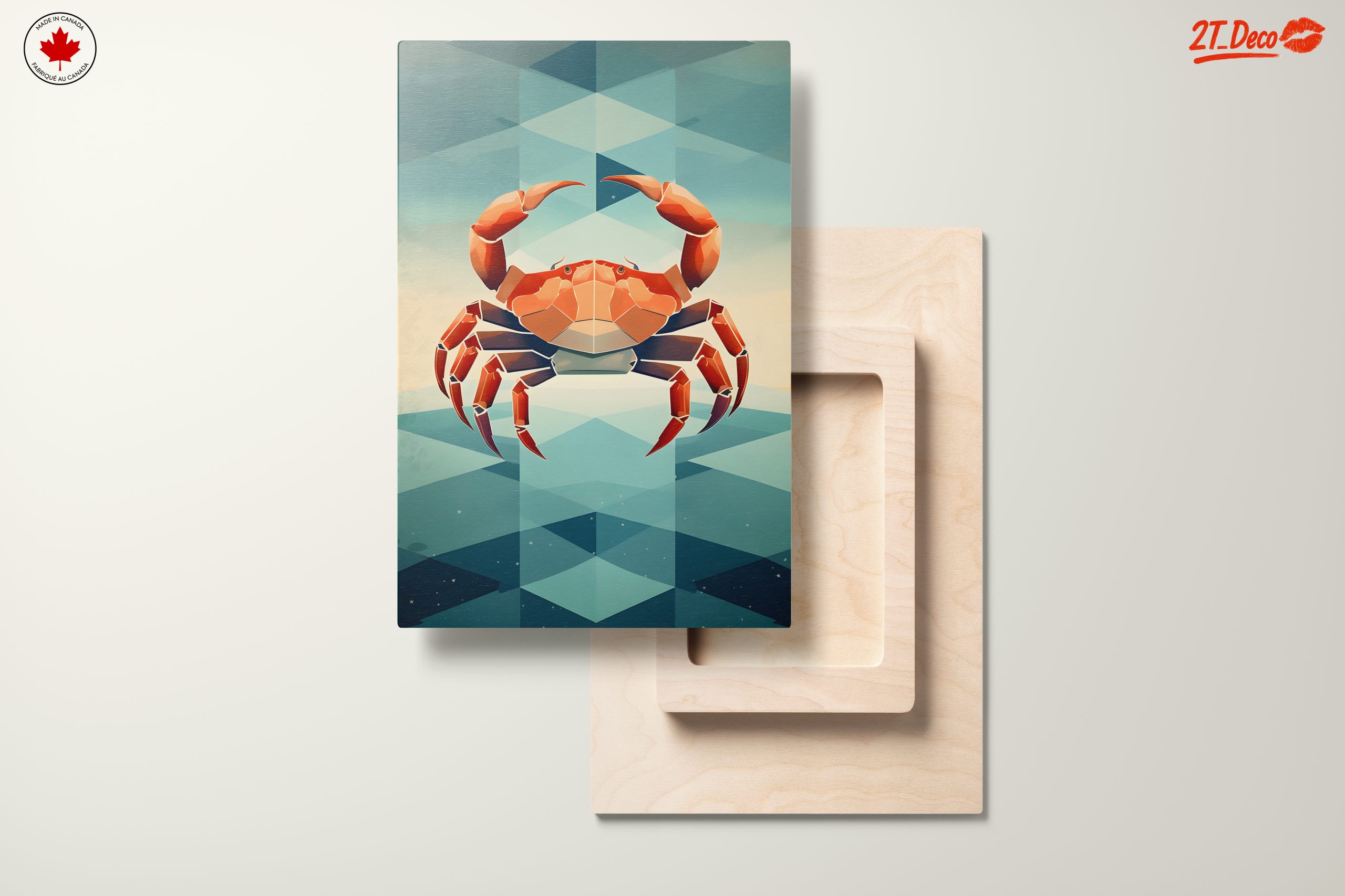 Stylized Crab Abstract Marine Art - Image 11