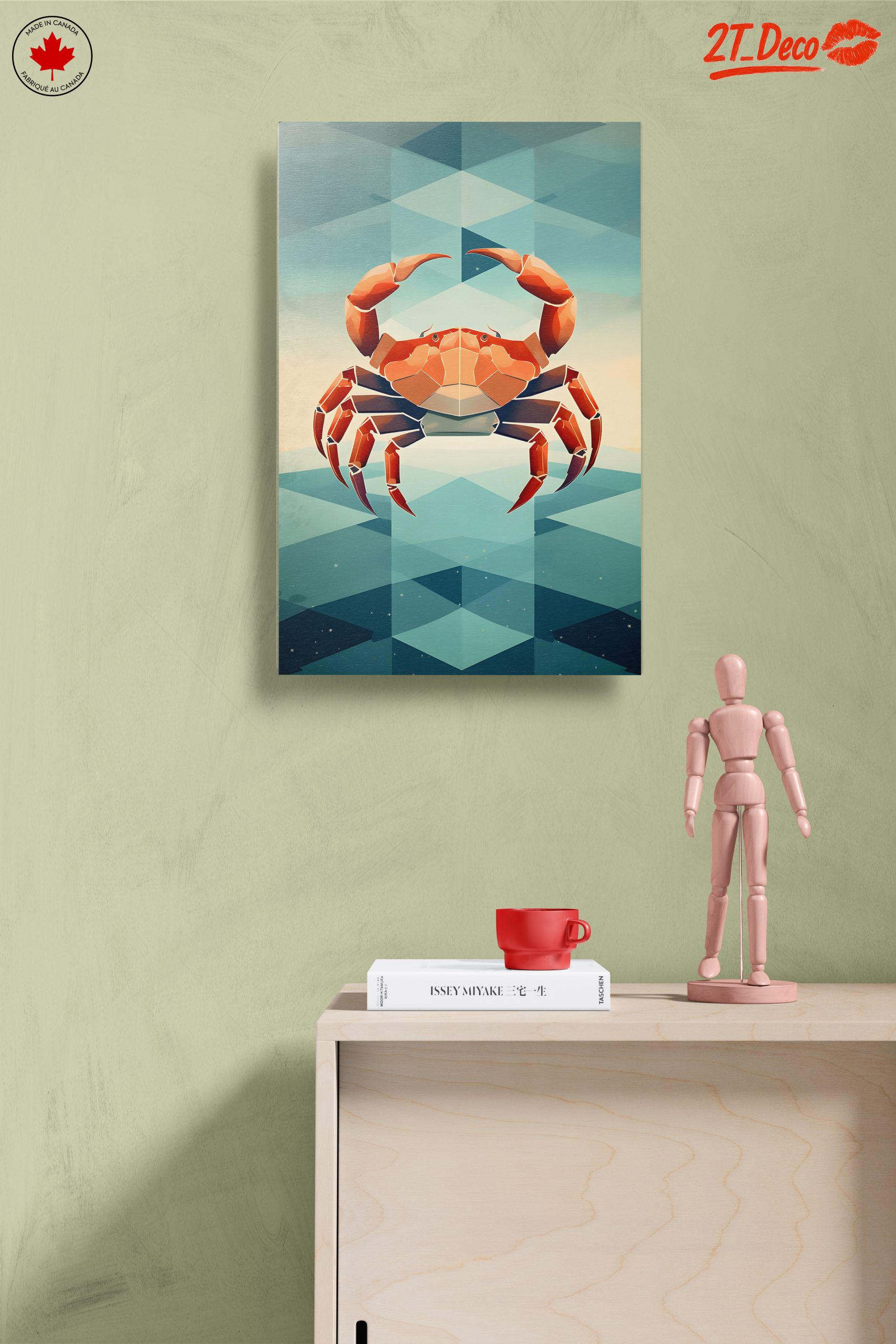 Stylized Crab Abstract Marine Art - Image 14