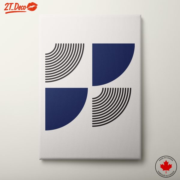 Geometric Abstract Art with Curved Lines 2