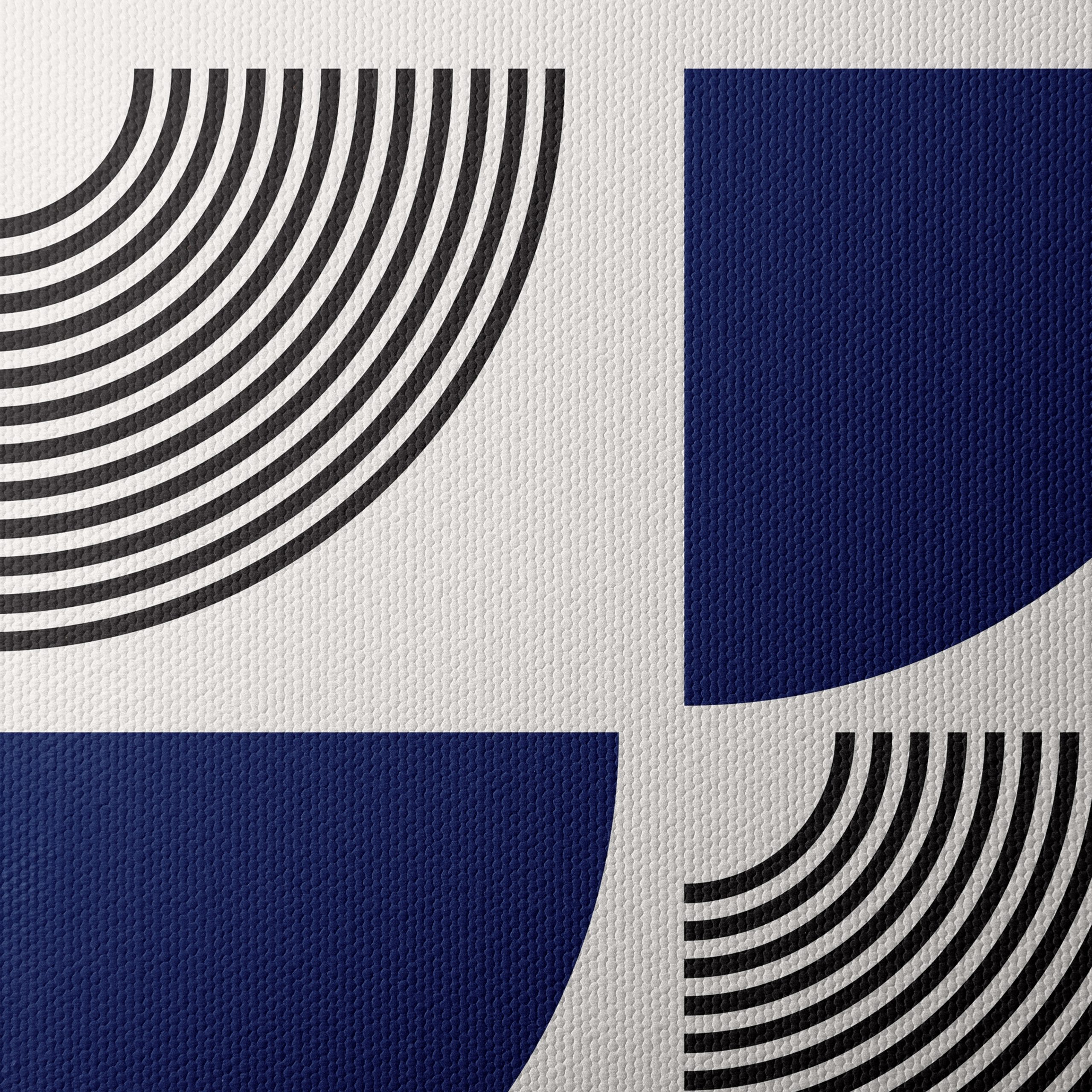Geometric Abstract Art with Curved Lines 2 - Image 4