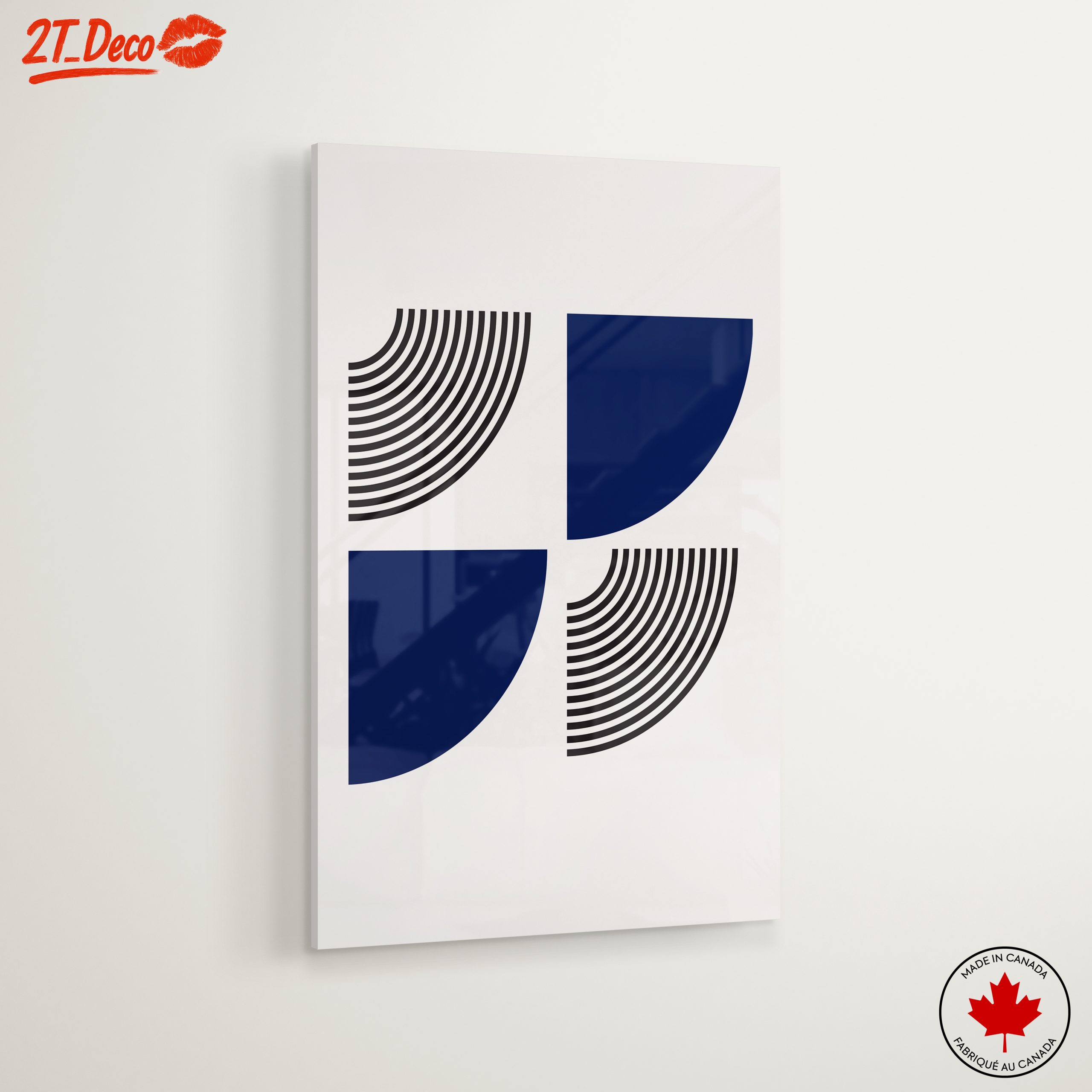 Geometric Abstract Art with Curved Lines 2 - Image 6