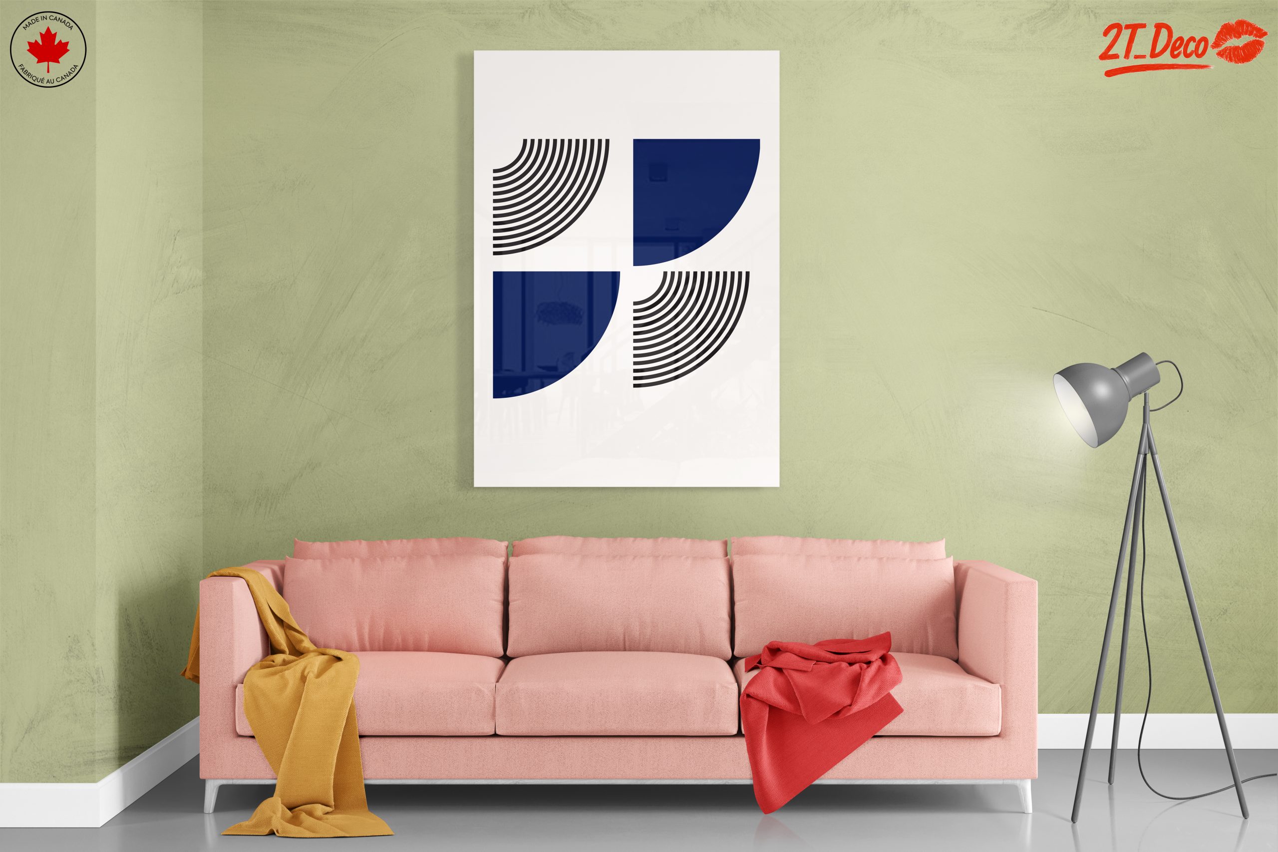 Geometric Abstract Art with Curved Lines 2 - Image 7