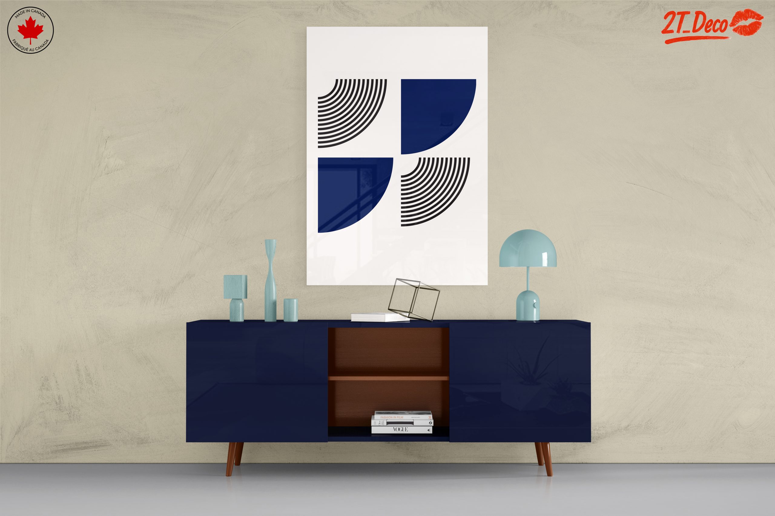 Geometric Abstract Art with Curved Lines 2 - Image 8