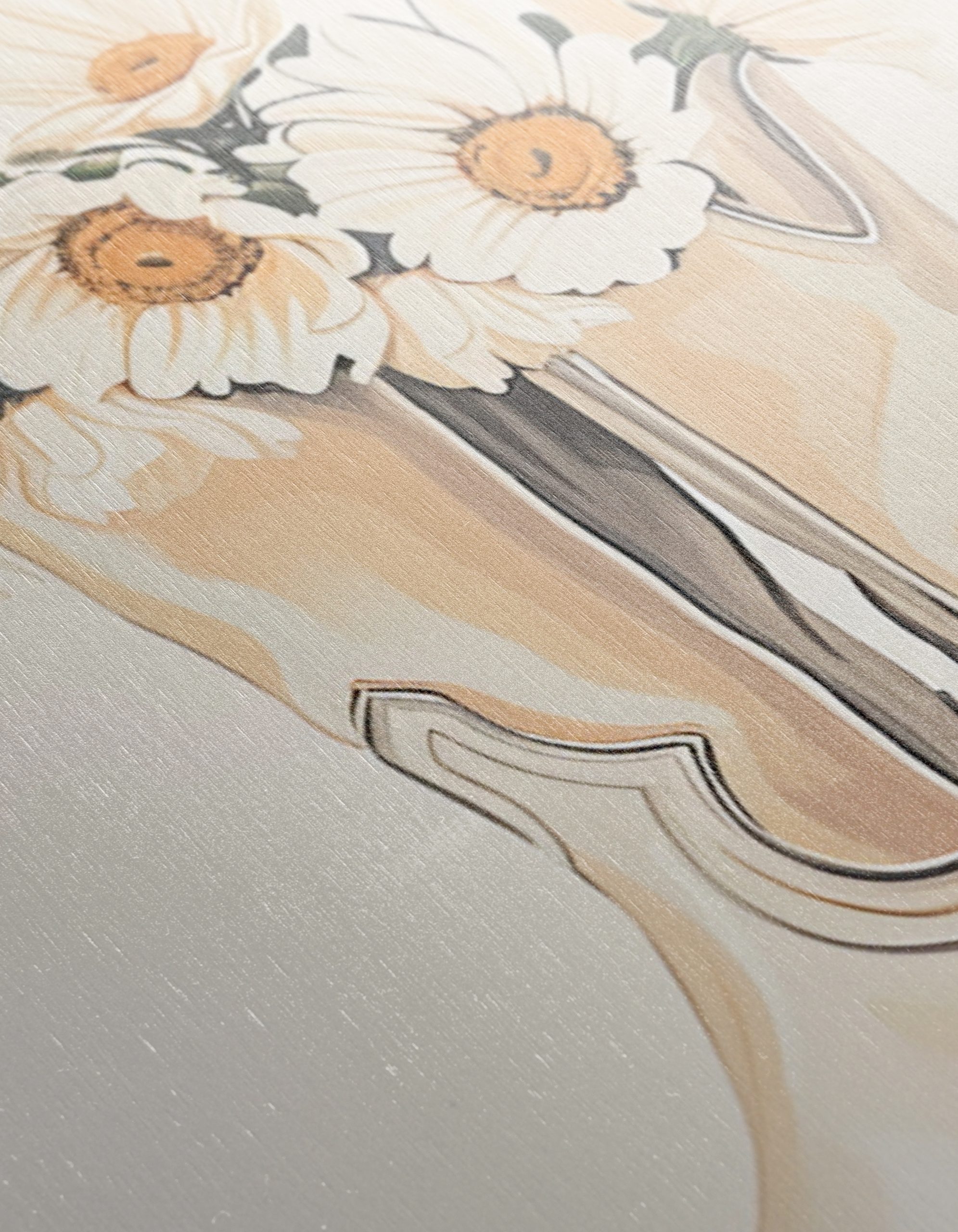 Cowboy Boots with Daisies Floral Artwork - Image 12
