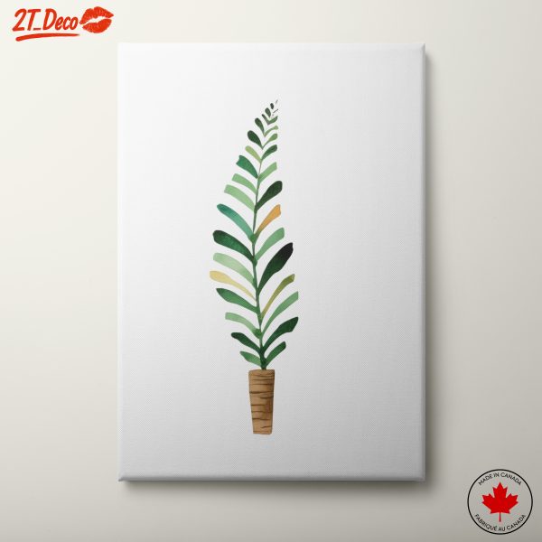 Stylized Plant Illustration for Botanical Decor