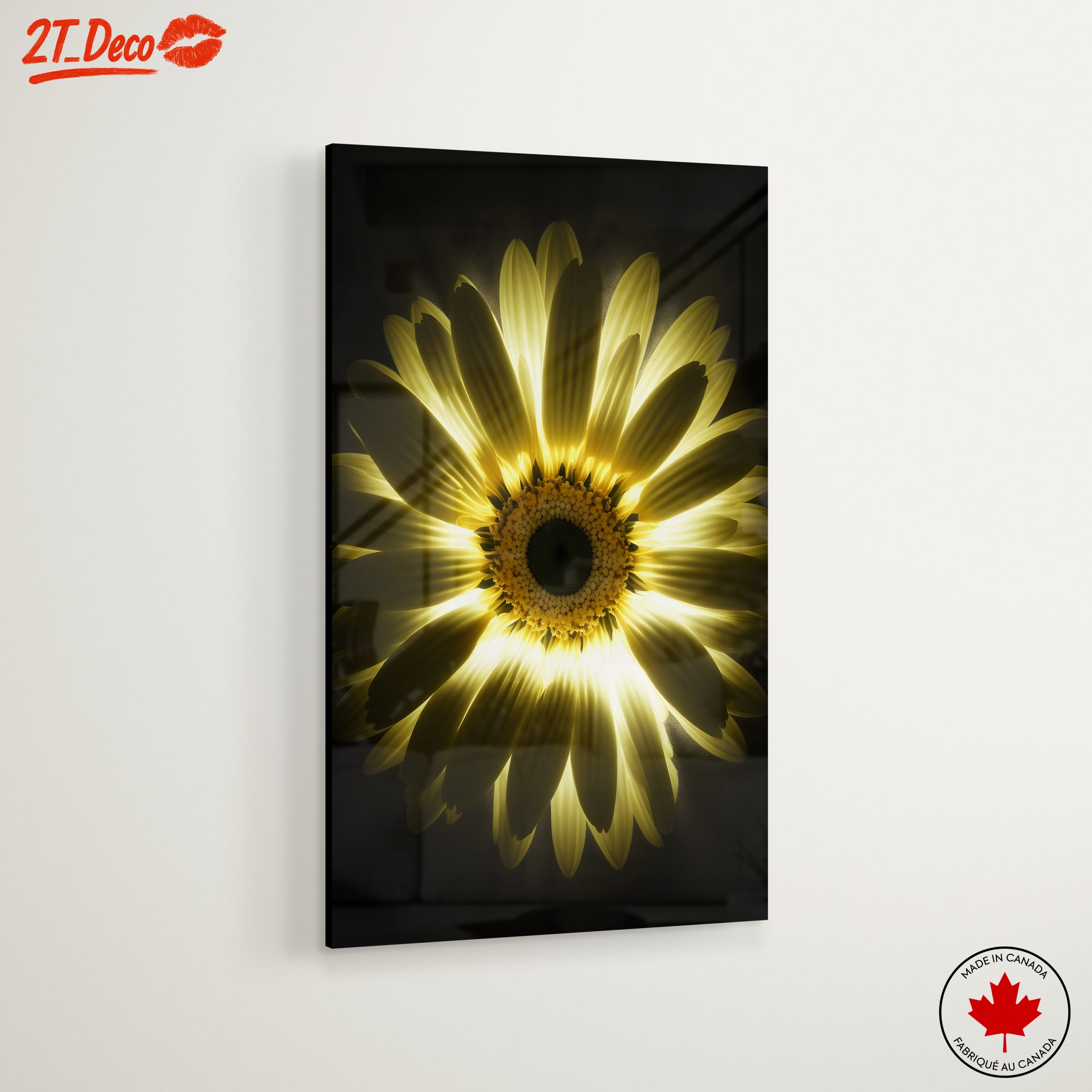 Radiant Floral Artwork of a Bright Flower - Image 6