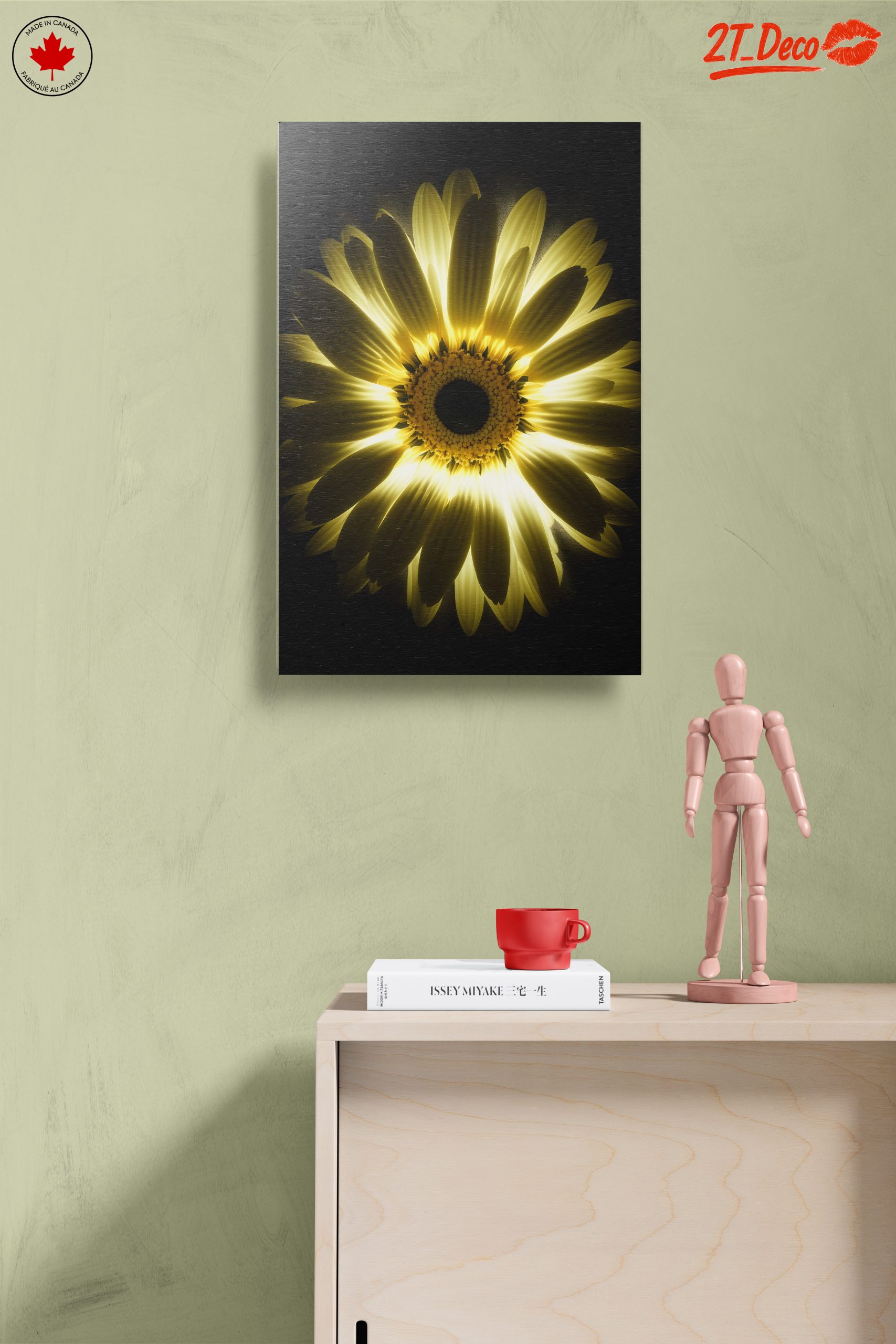 Radiant Floral Artwork of a Bright Flower - Image 14