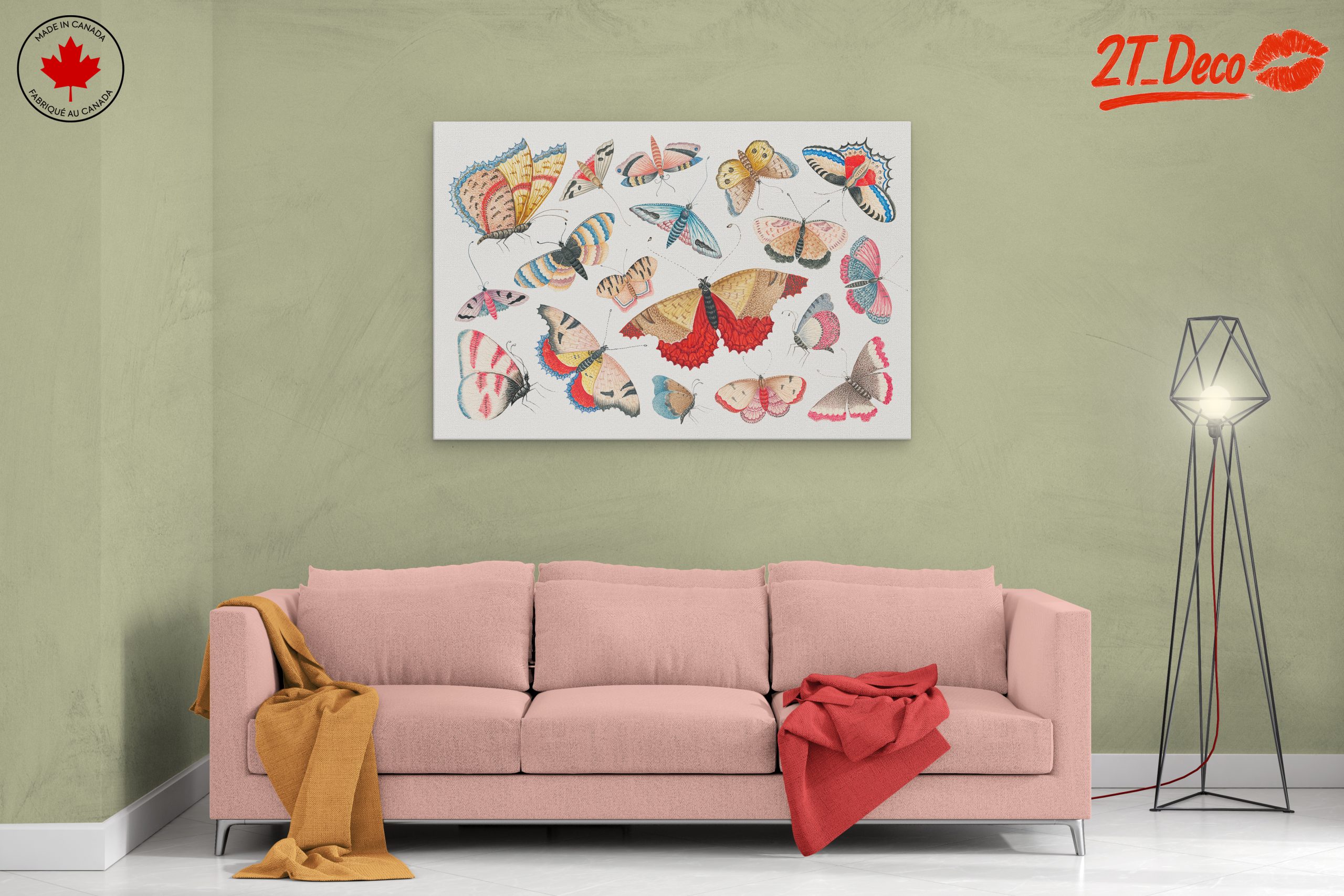 Colorful Butterflies Watercolor Art - Image 2