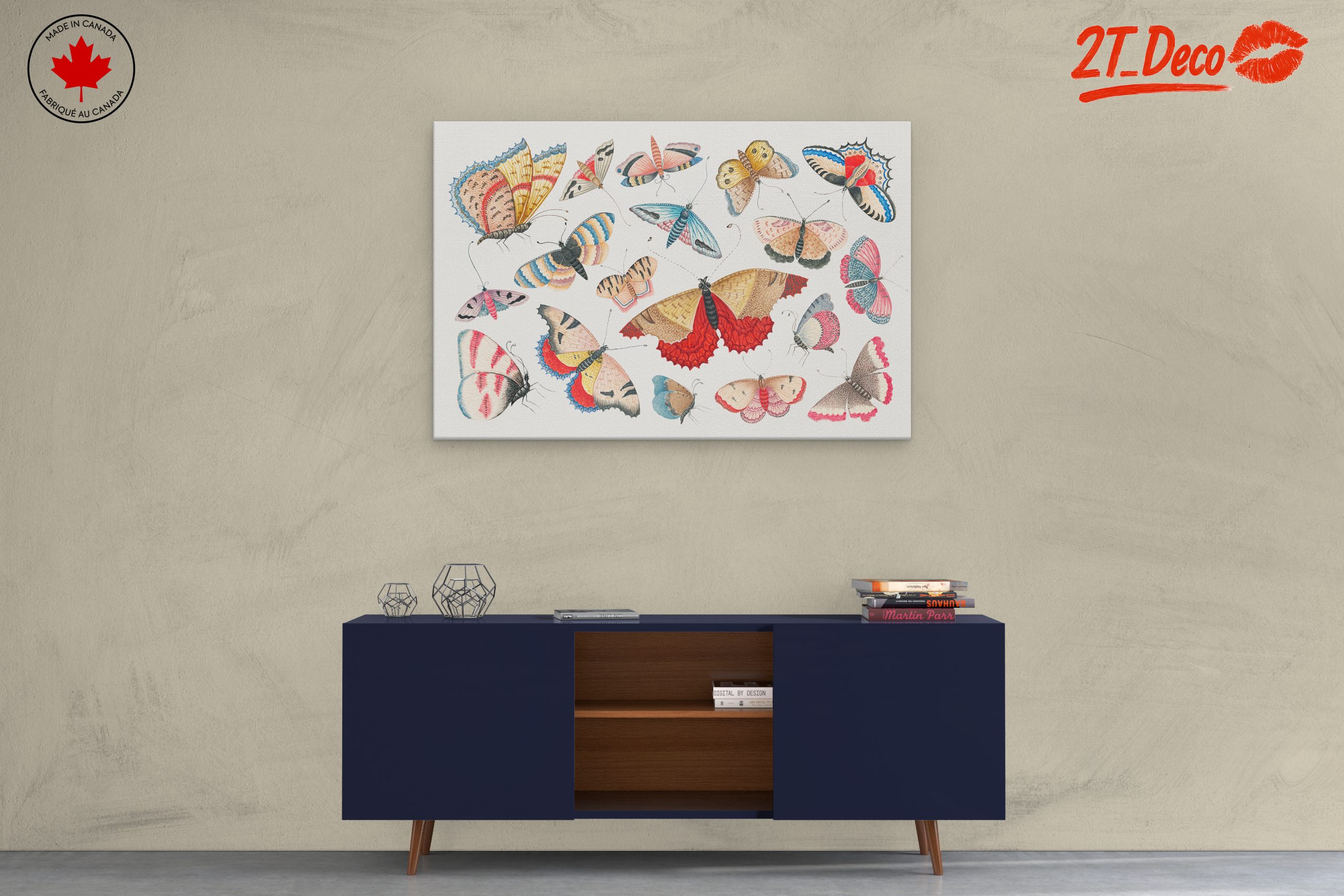 Colorful Butterflies Watercolor Art - Image 3