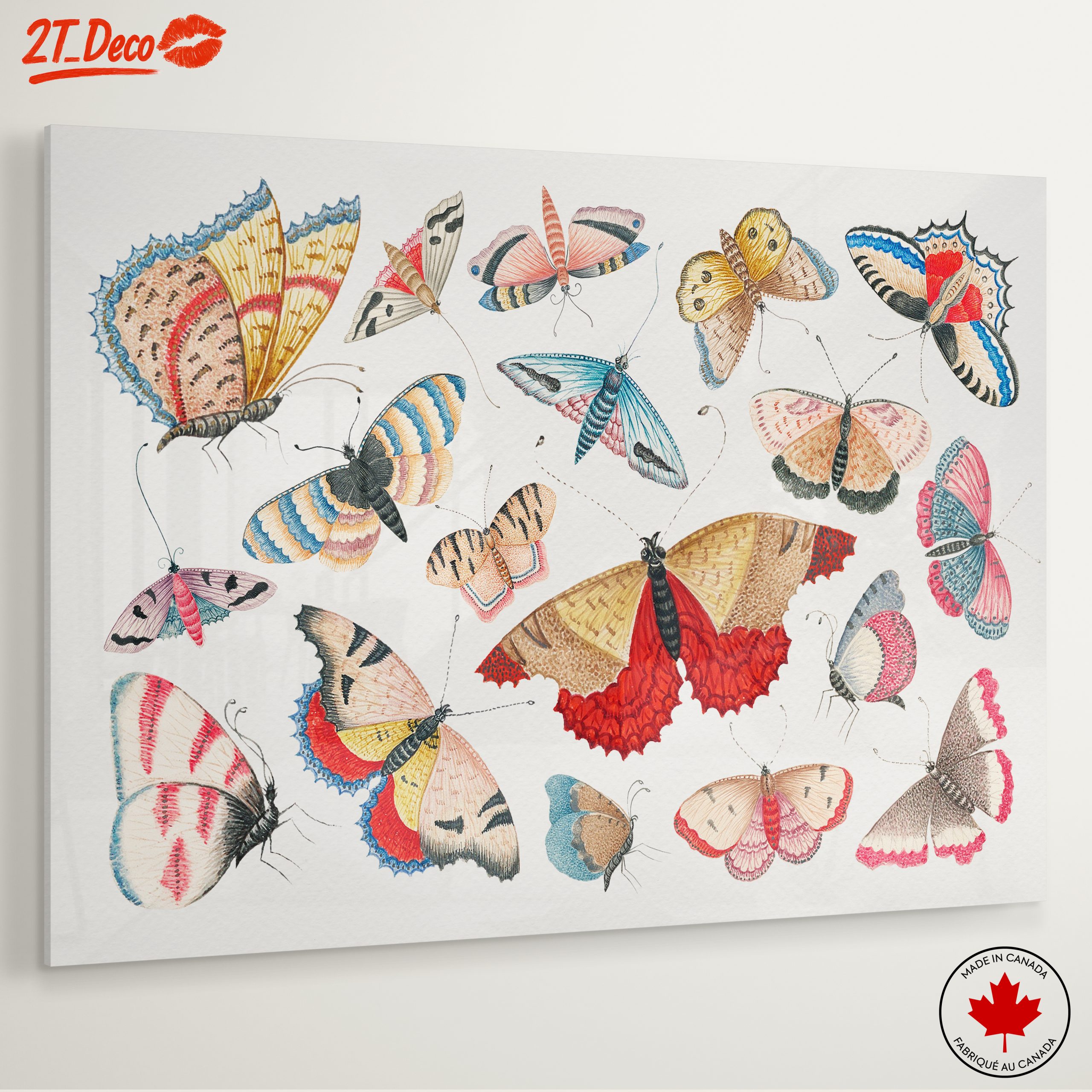 Colorful Butterflies Watercolor Art - Image 6