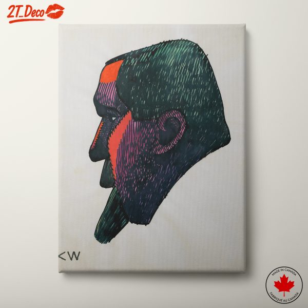 Stylized Human Profile Art