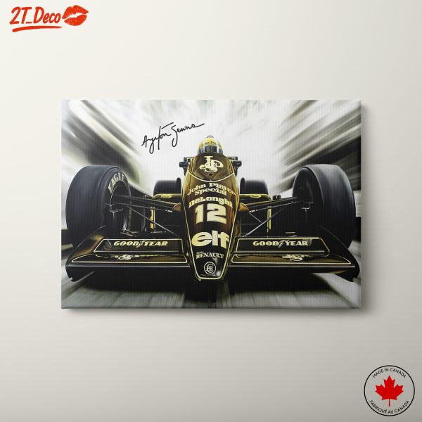 Ayrton Senna Formula 1 Race Car Art