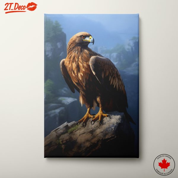 Majestic Eagle on Rocky Perch