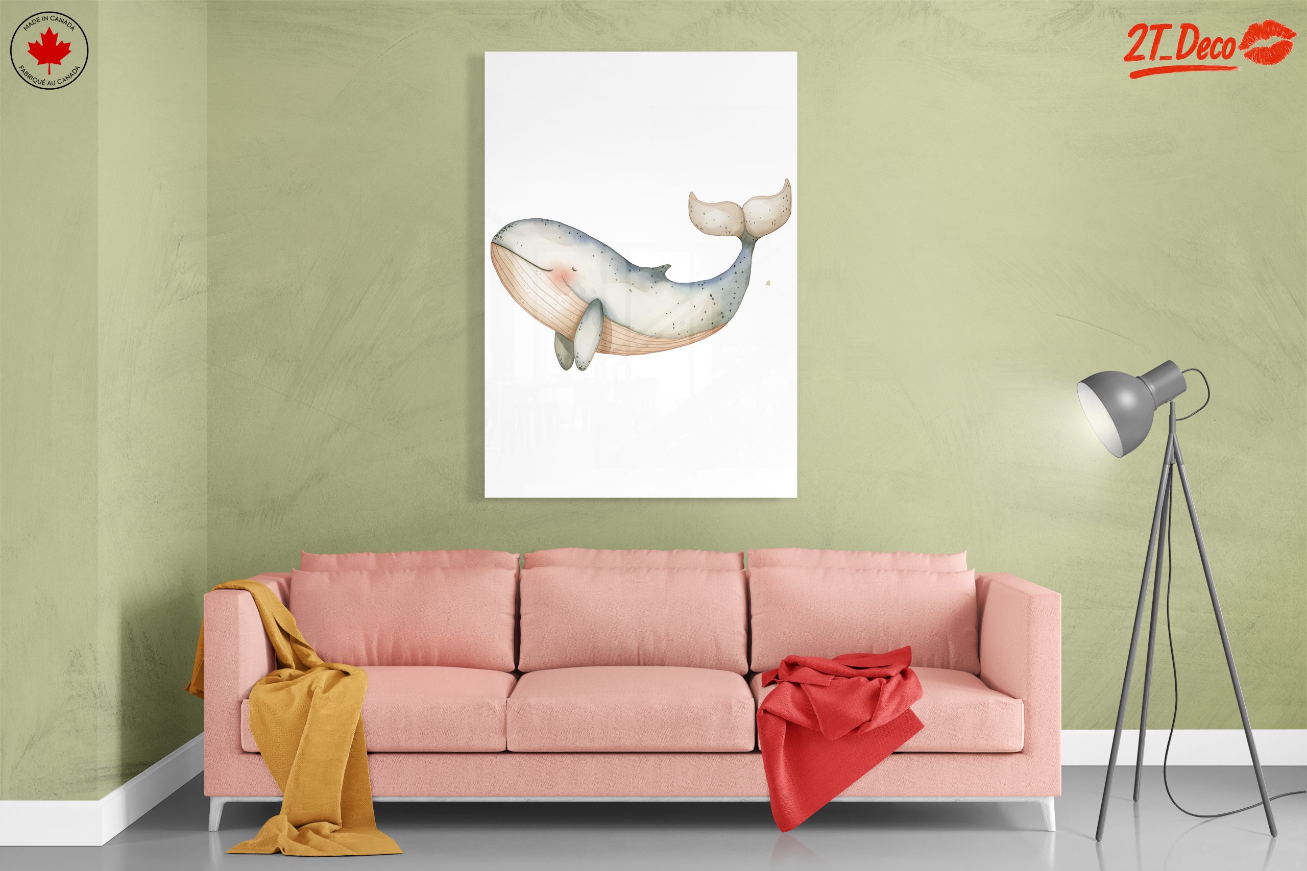 Whimsical Cute Whale Illustration - Image 7