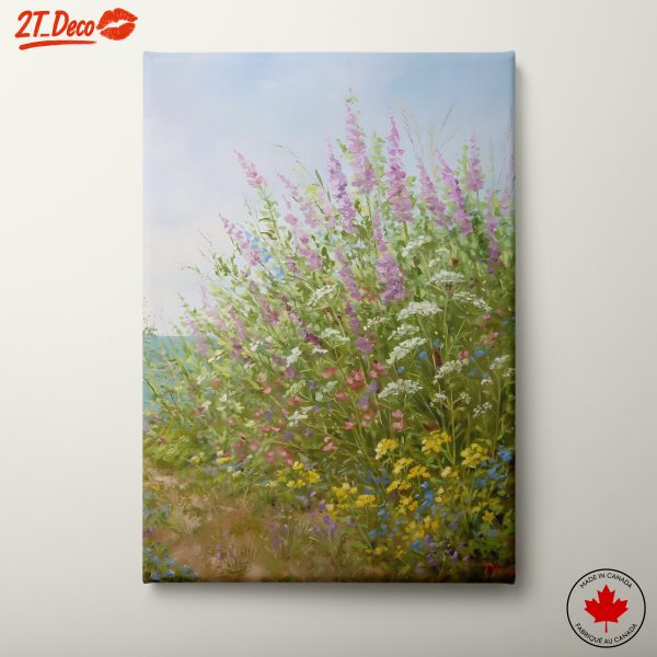 Vibrant Botanical Landscape with Wildflowers