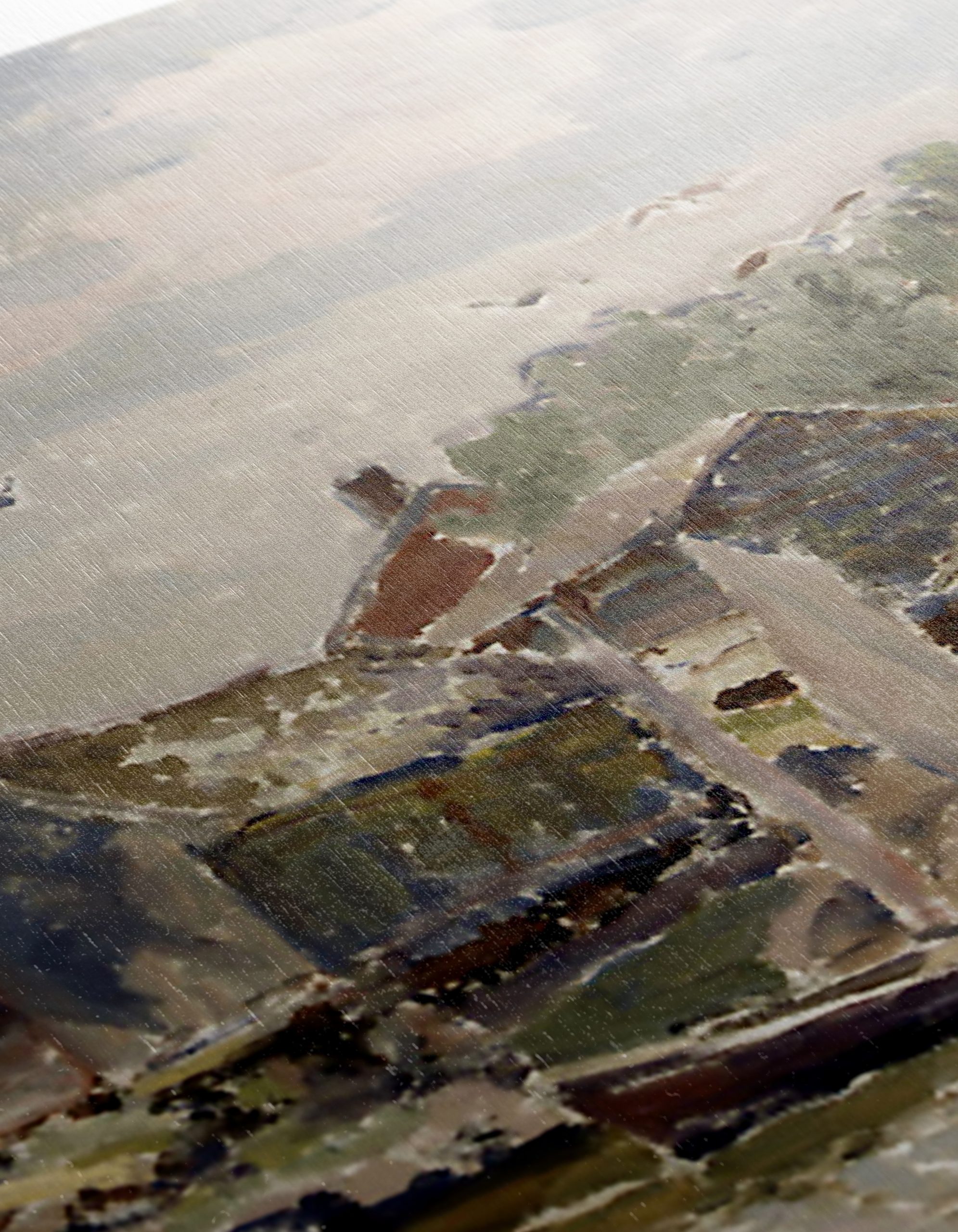 Charming Abstract Landscape with Water and Houses - Image 12