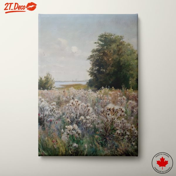 Serene Nature Landscape with Wildflowers
