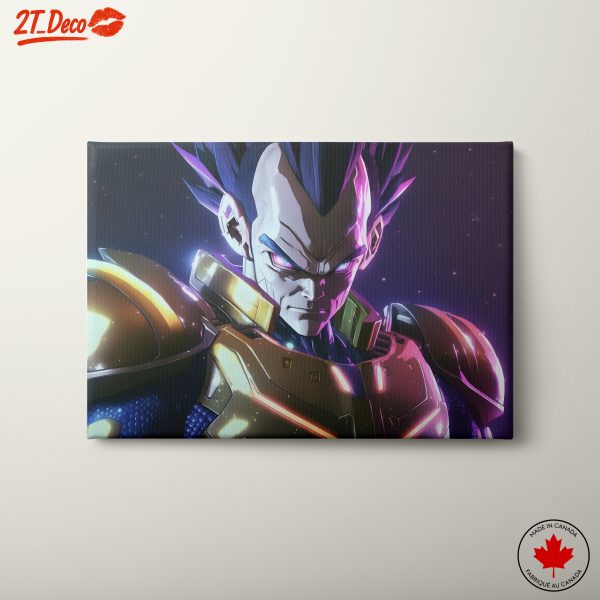 Epic Dragon Ball Character Art Featuring Vegeta