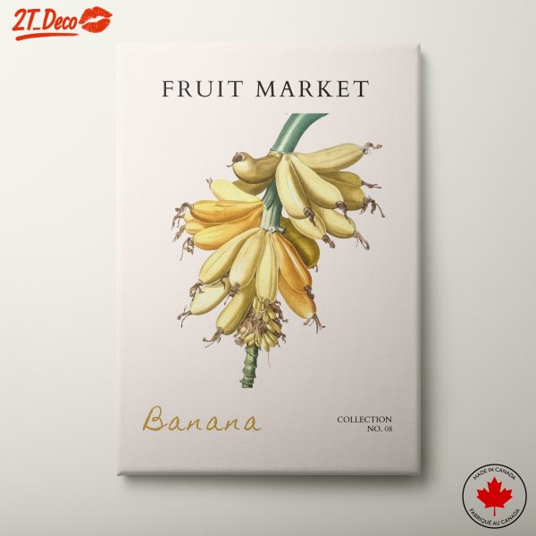 Stylized Banana Artwork for Kitchen Decor
