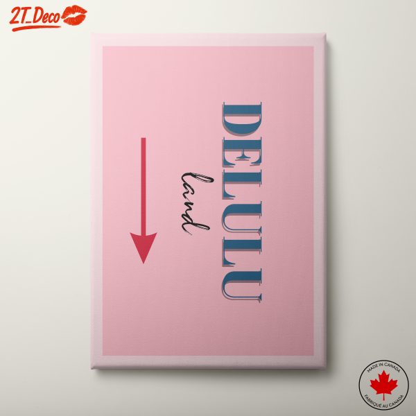 Delulu Land Aesthetic Poster