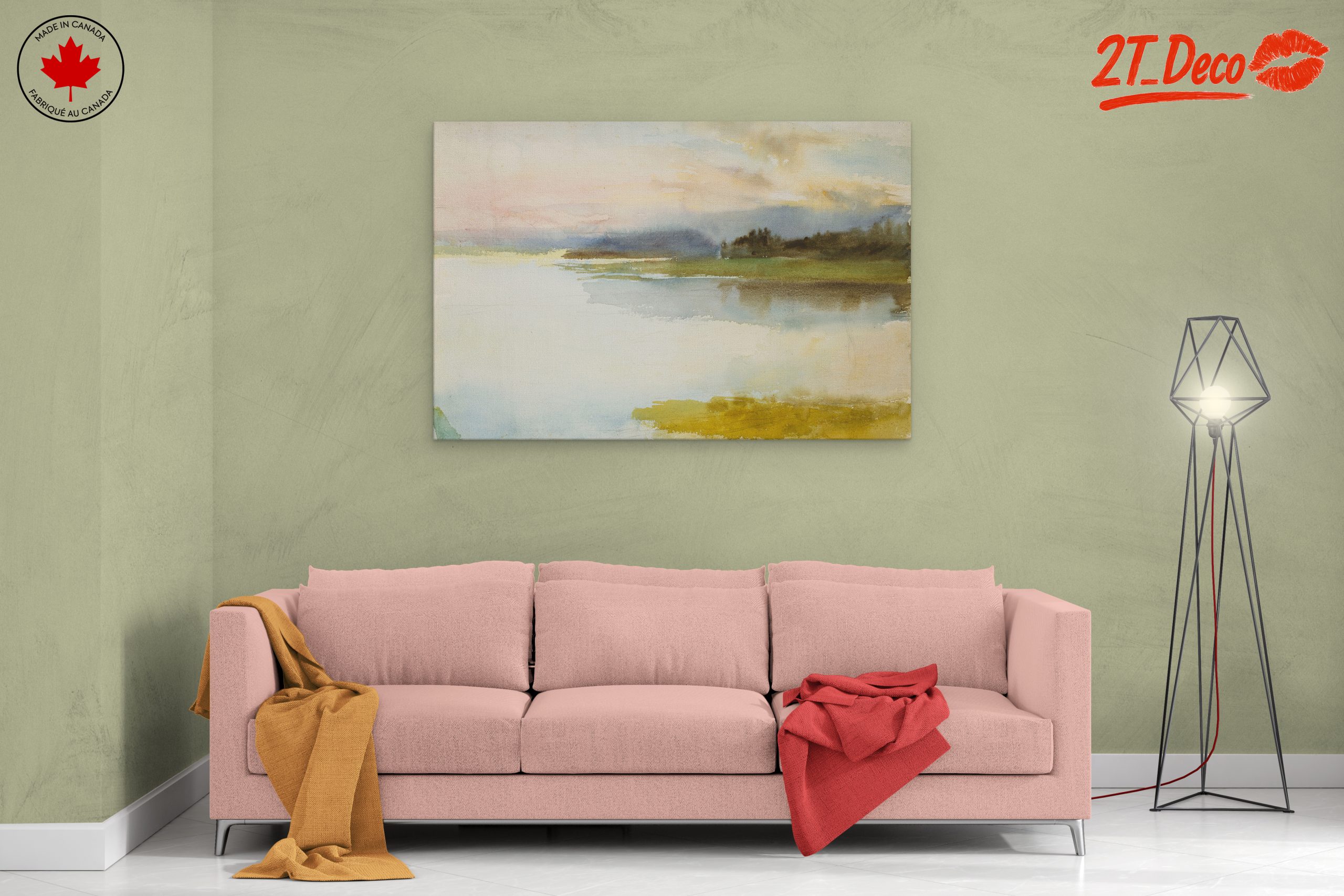 Calming Abstract Landscape Artwork - Image 2