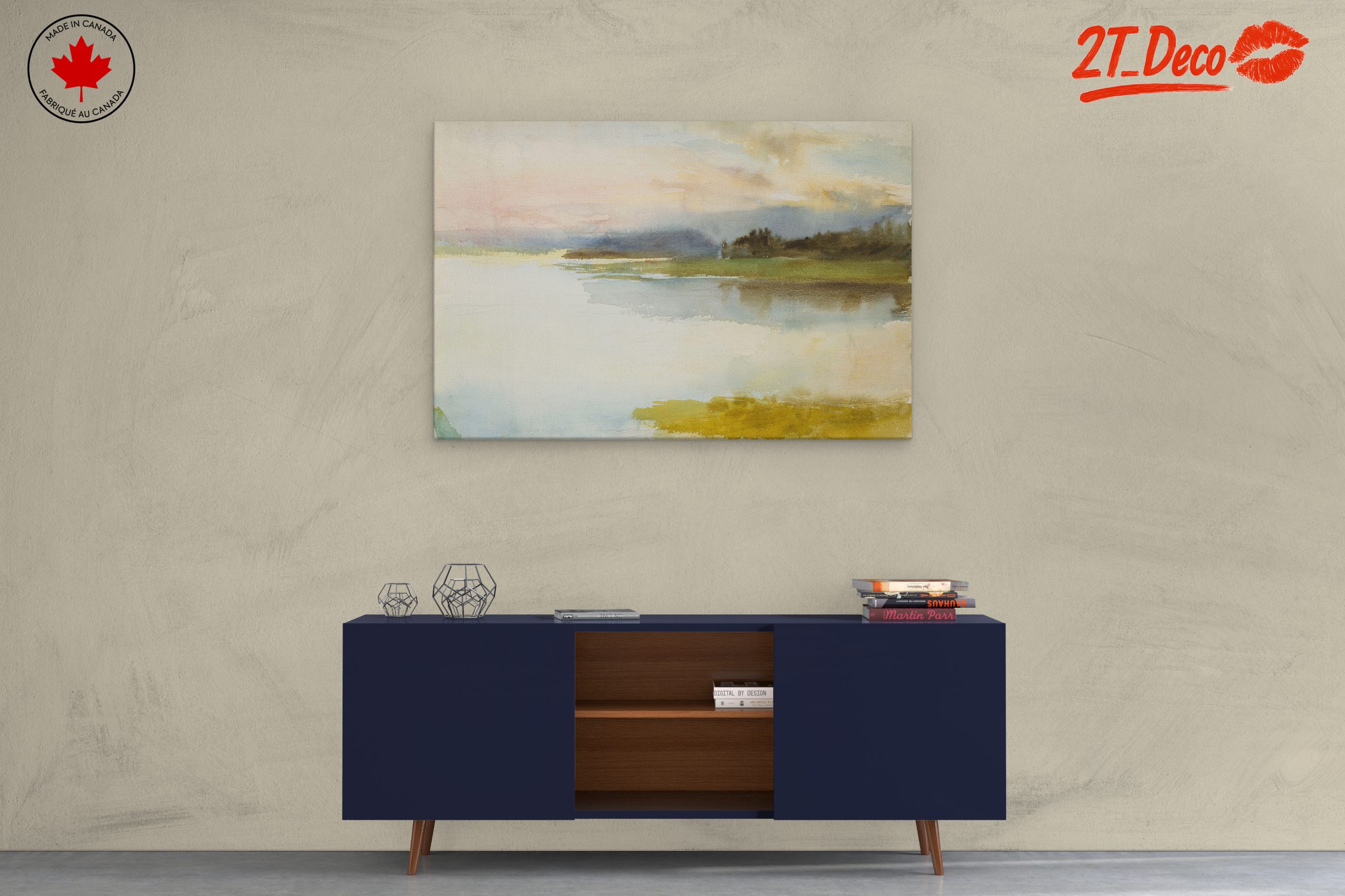Calming Abstract Landscape Artwork - Image 3