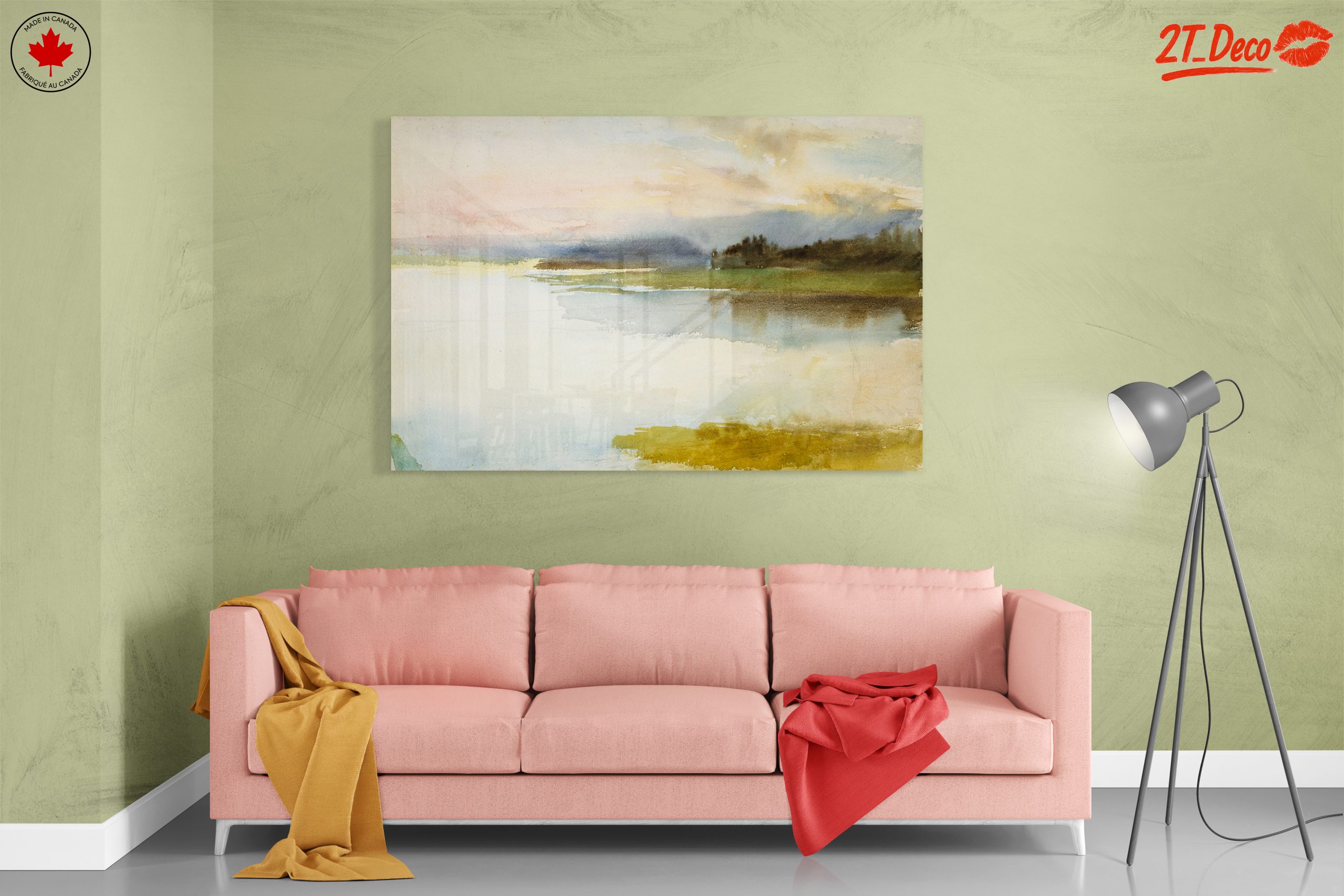 Calming Abstract Landscape Artwork - Image 7