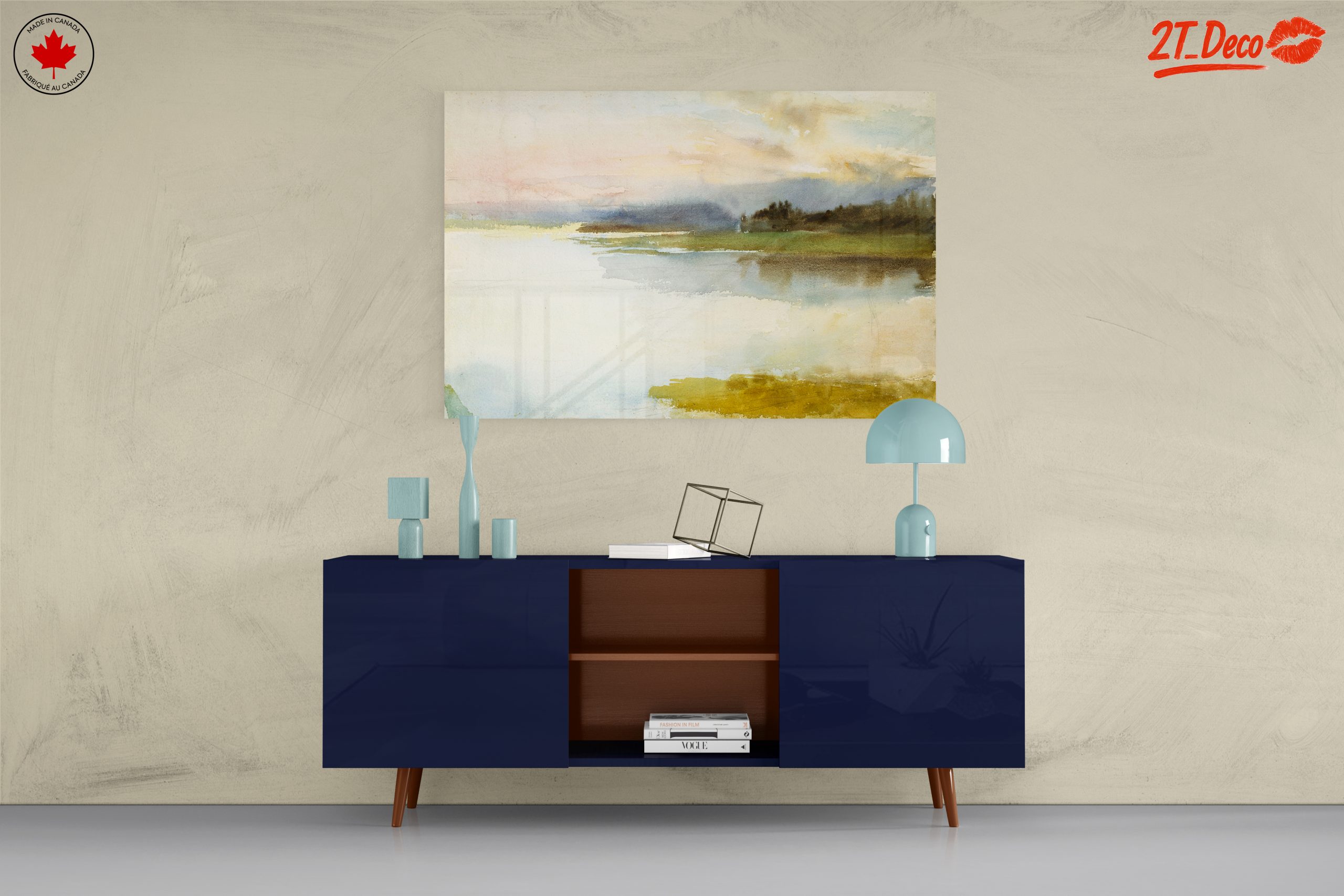 Calming Abstract Landscape Artwork - Image 8